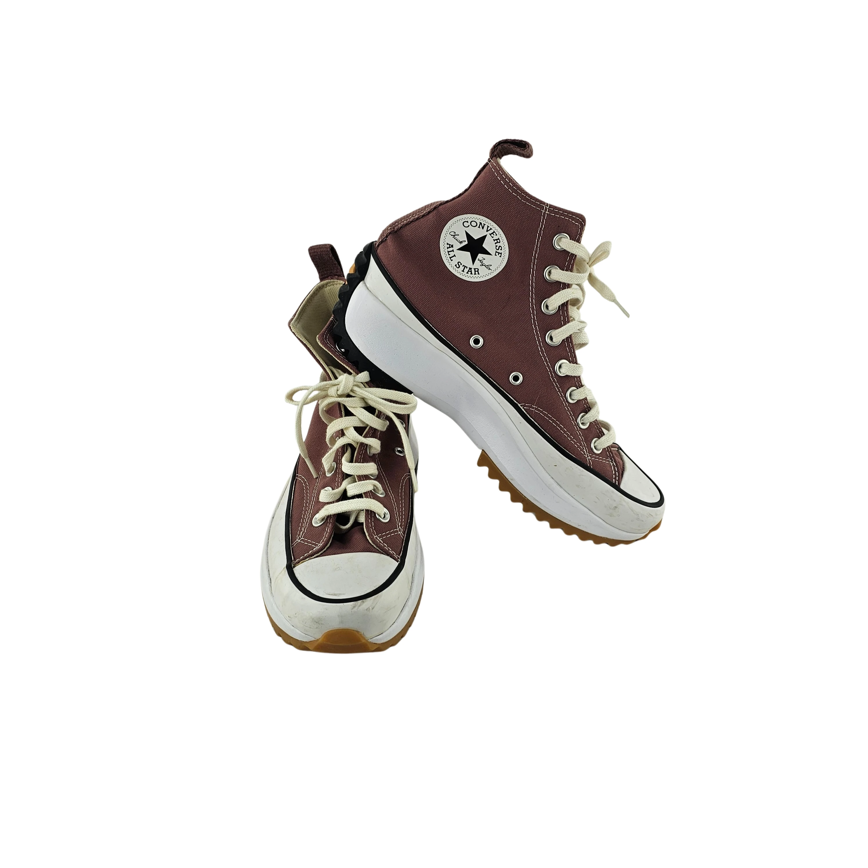 Atlete Femrash Converse Ngjyre Uthull me Dizajn Bezhe dhe te Zi S.Hand Women's Shoes