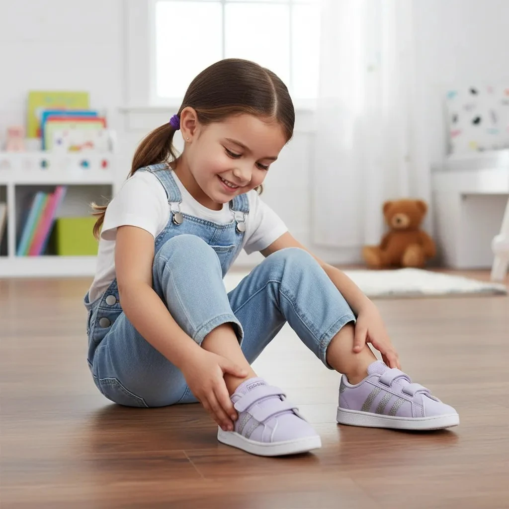 Atlete Femijesh  Ngjyre Lejla me Dizajn Gri me Xixa S.Hand Children's Shoes