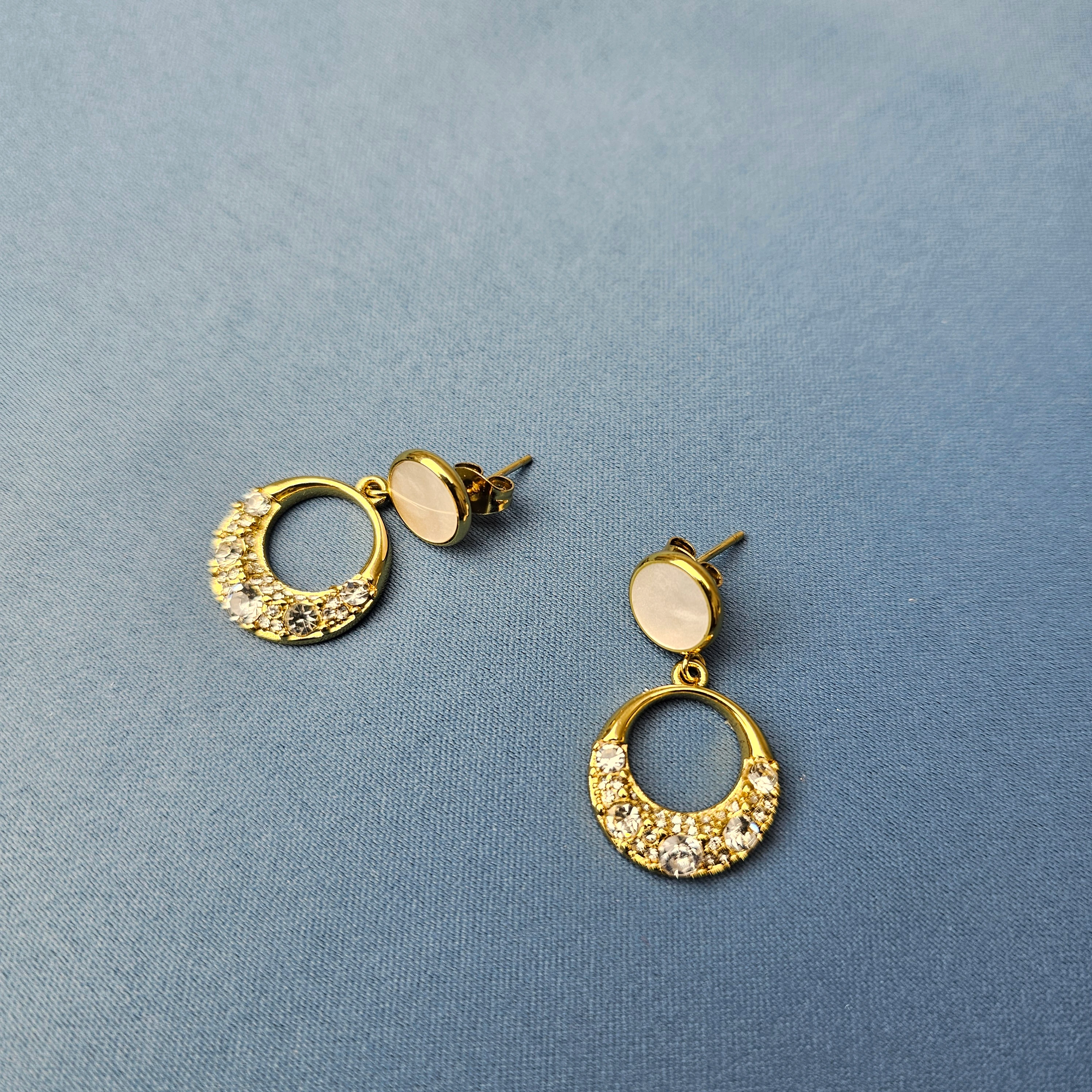 Vathe Femrash Çeliku Stainless Steel Ngjyre Gold Women Earrings