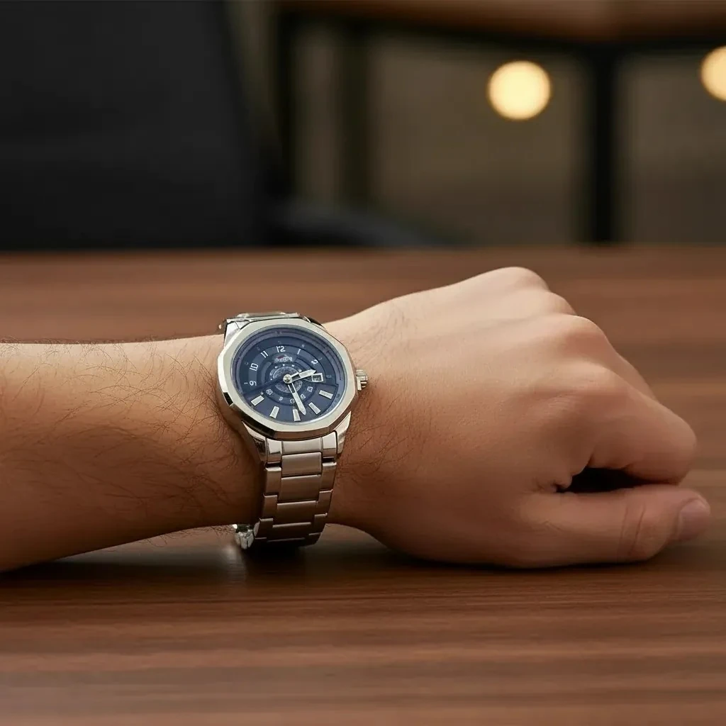 Ore Meshkujsh Çeliku M3 Mans Watch