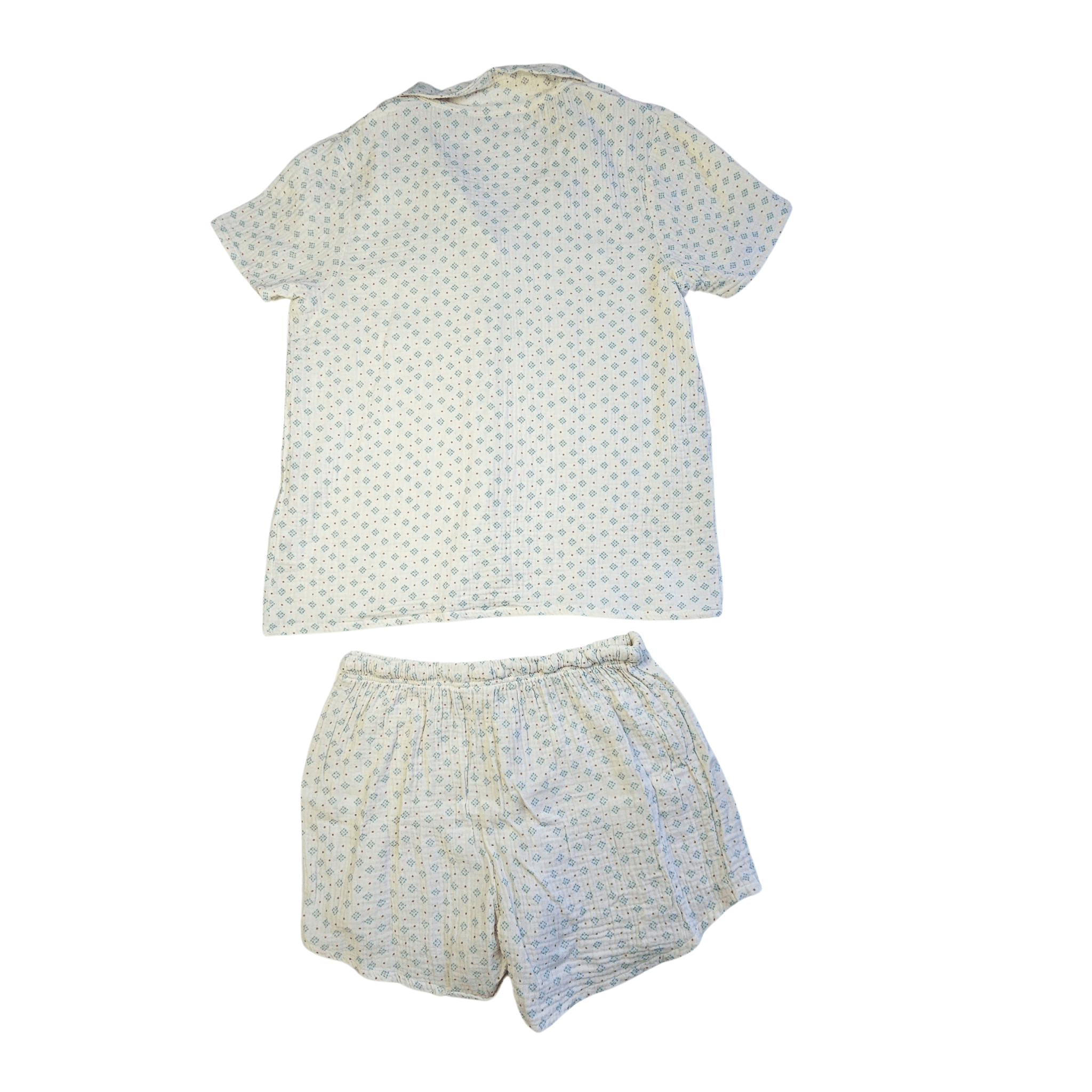 Veshje Gjumi Kostum Ngjyre i Bardhe me Dizajn Mente S.Hand/Sleeping Clothes