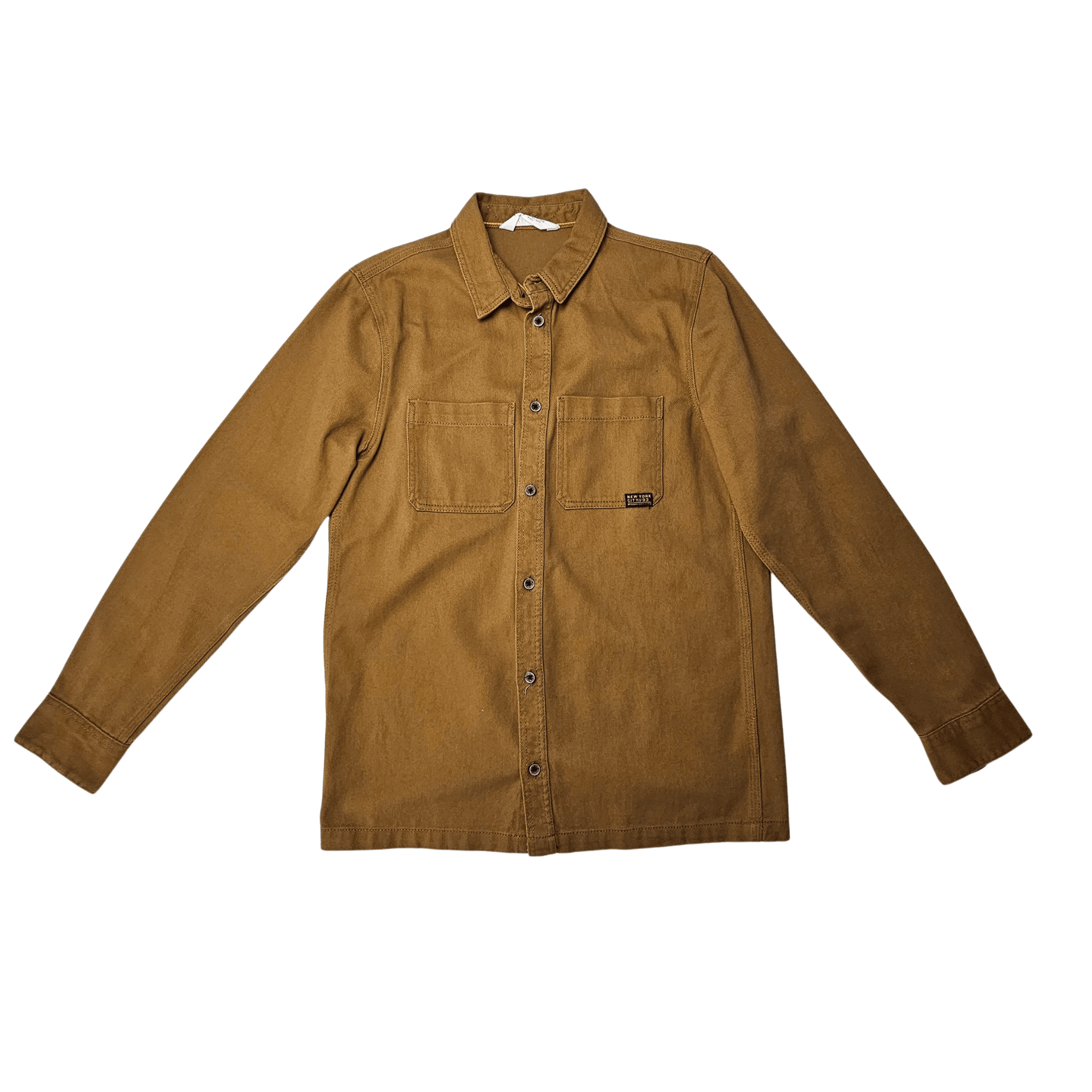 Kemishe Xhins Meshkujsh H&M Ngjyre Mustarde S.Hand Shirt
