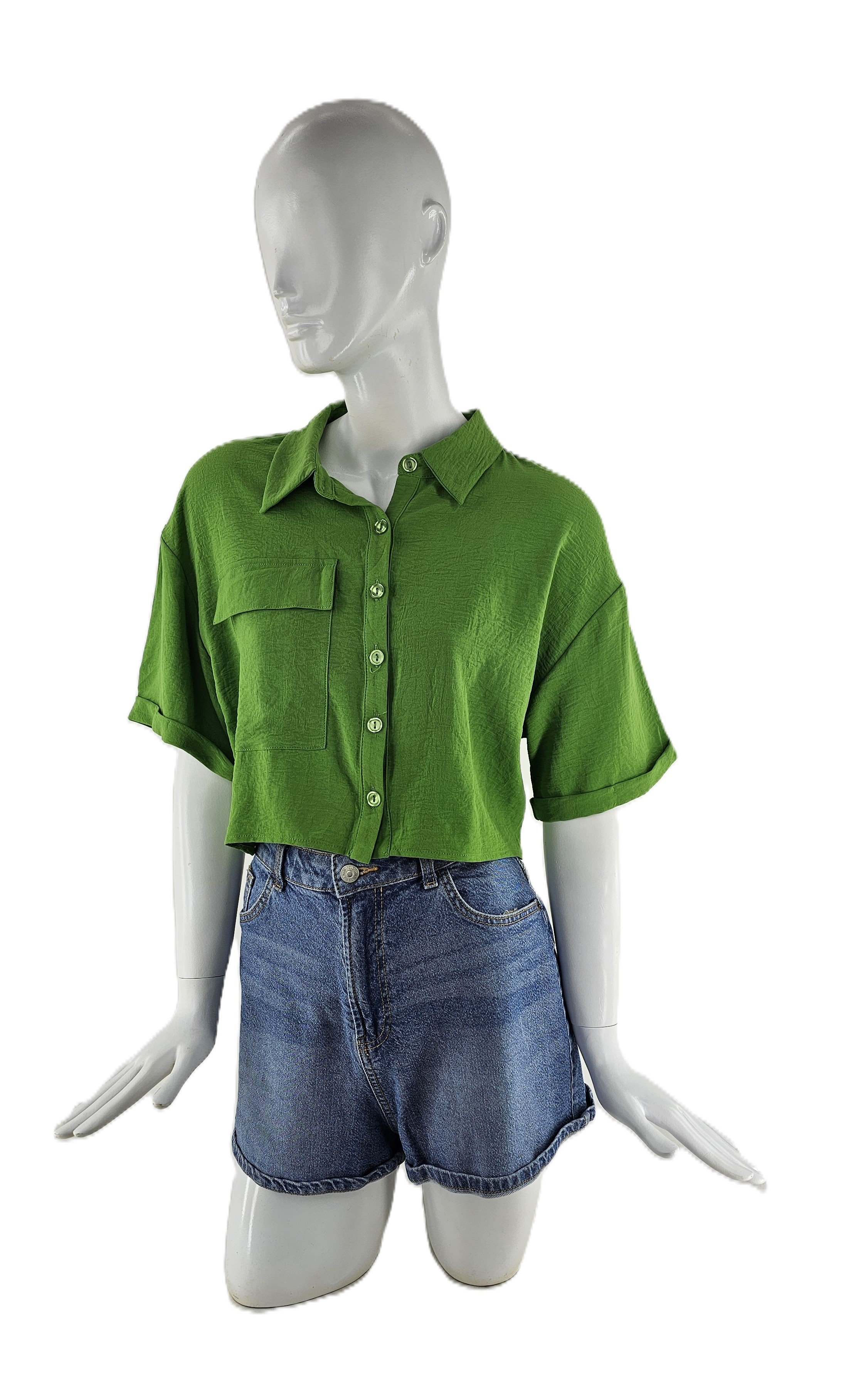 Kemishe Femrash Ngjyre Jeshile S.Hand/Shirt