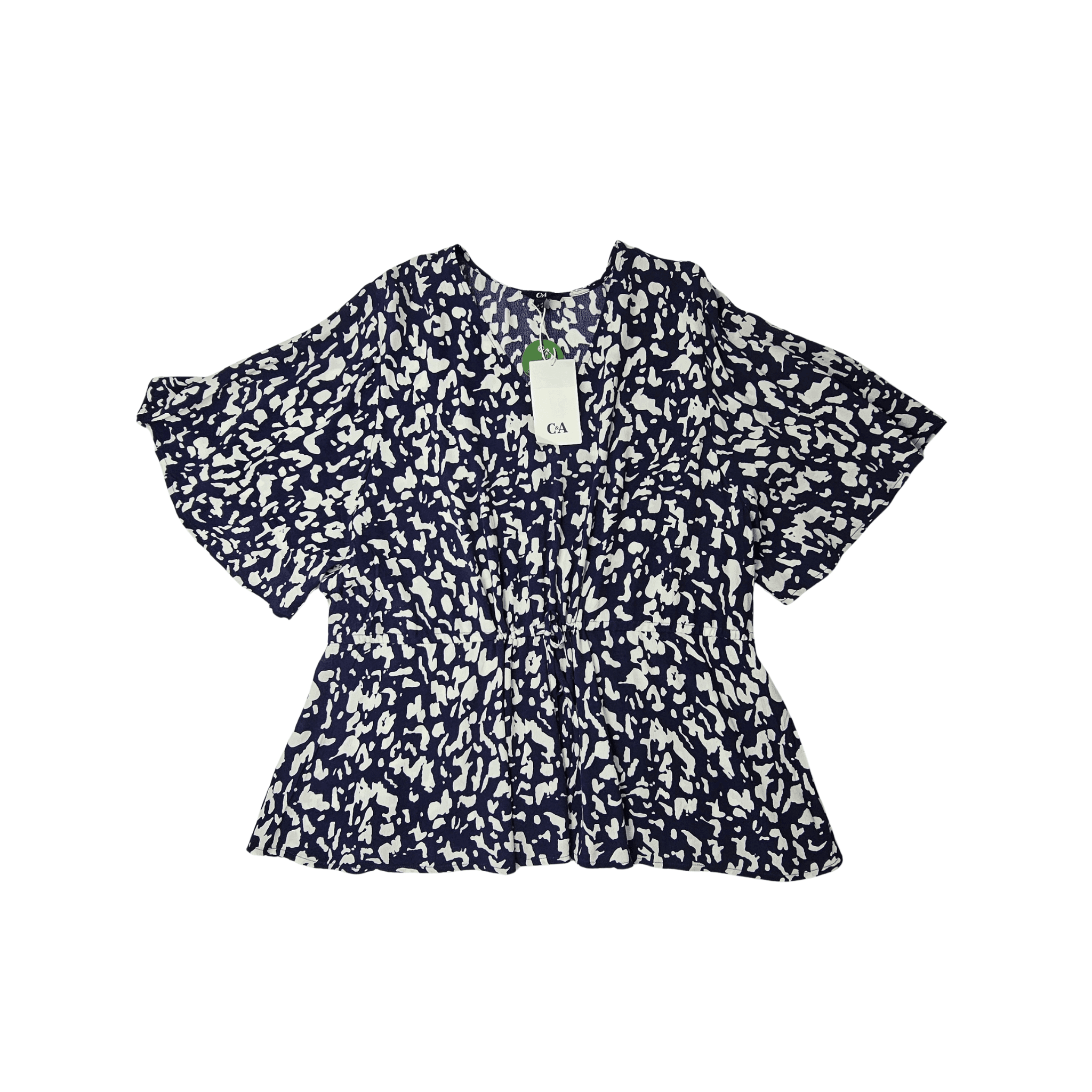 Bluze Femrash C&A Ngjyre Blu e Erret me Dizajn te Bardhe Outlet 