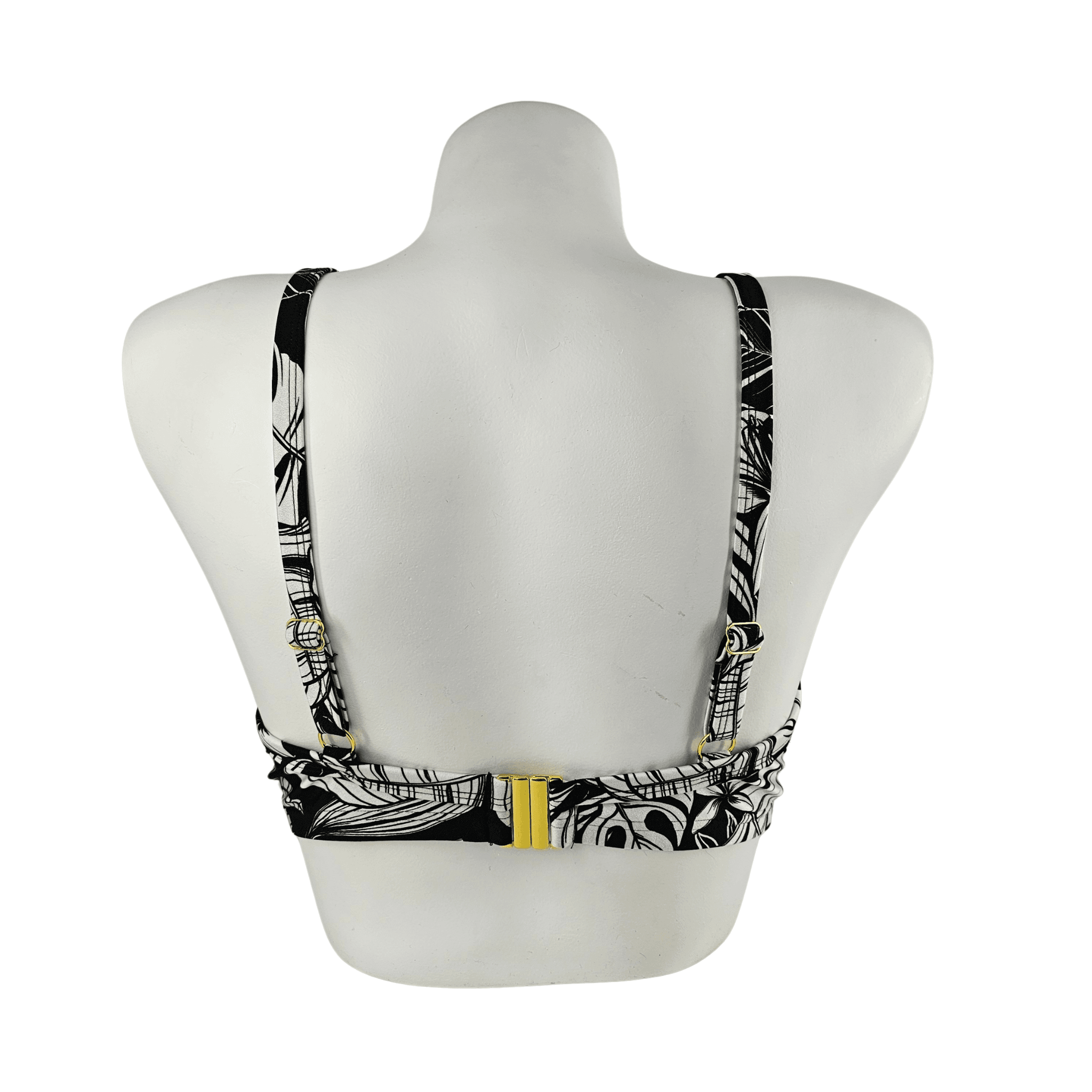 Rroba Banjo Recipeta New Look Ngjyre te Zeza me Dizajn te Bardhe Outlet/Beach Swimwear