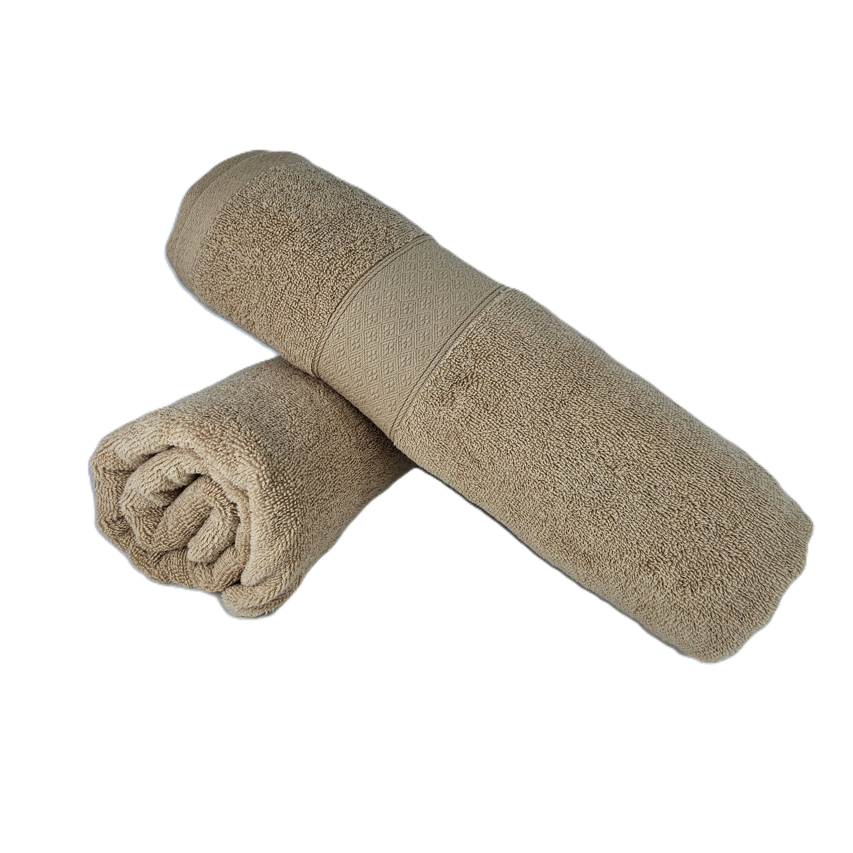 Peshqir Banje Trupi Kafe Dizajn Me Fashe 1 Cope 70x140 cm 425 gr 