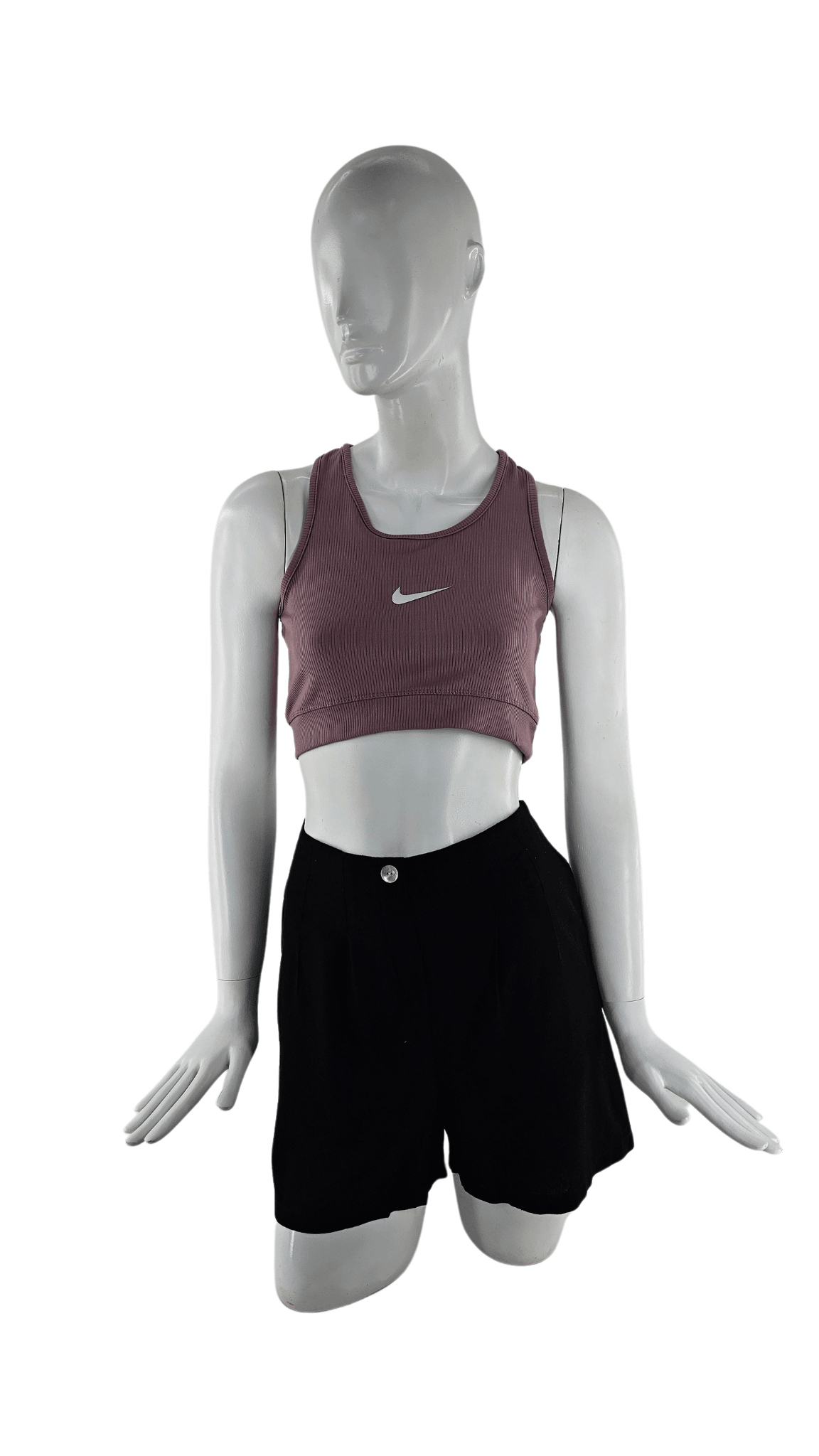 Fitnes Sportiv Crop Top Ngjyre Uthull S.Hand/Fitness