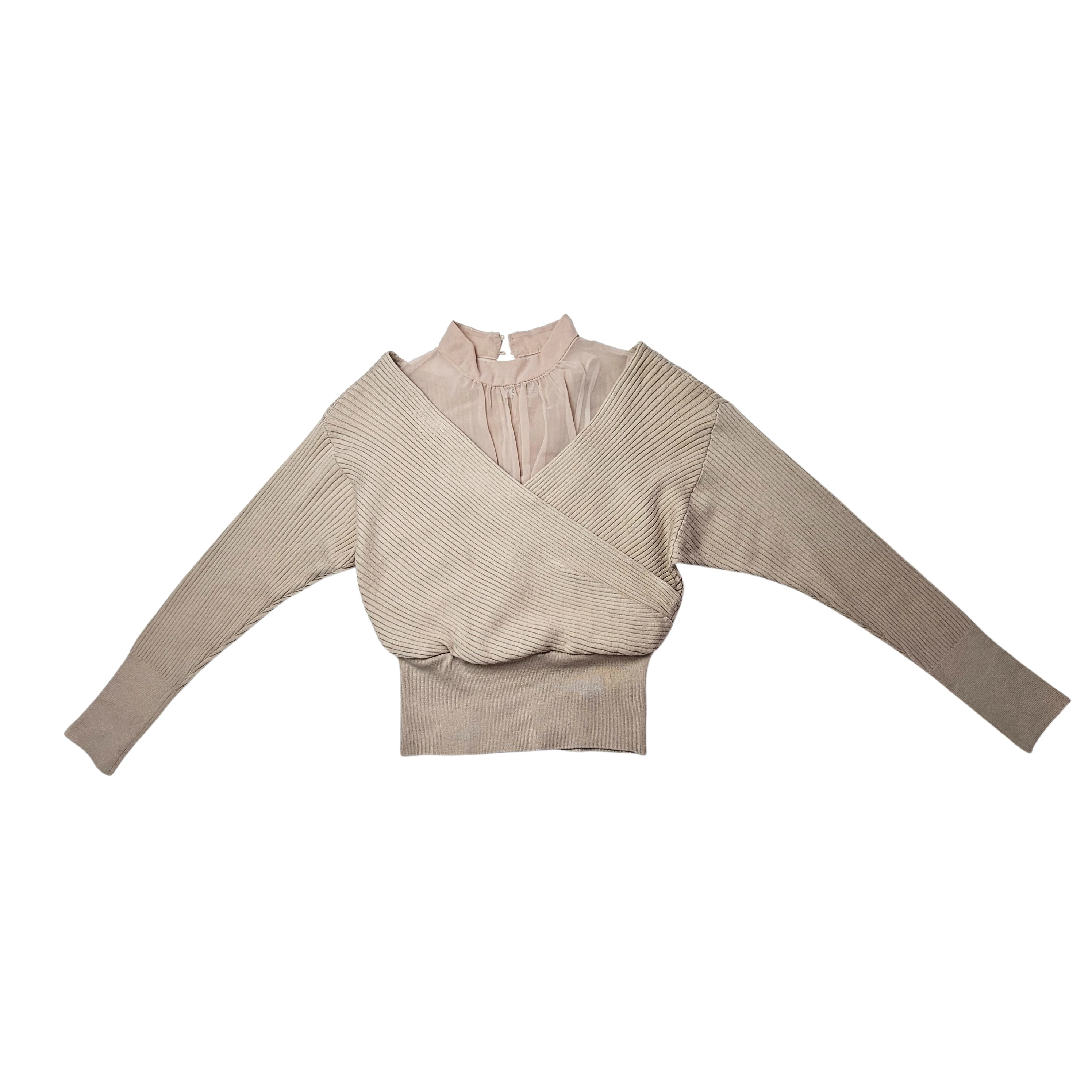 Pulover Femrash Ngjyre Bezhe S.Hand Women's Sweater