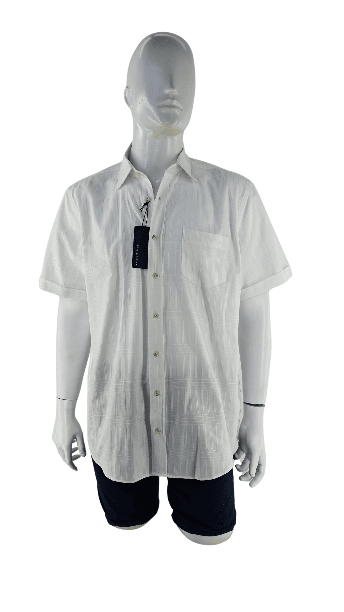  Kemishe Meshkujsh Ngjyre e Bardhe Outlet/T-Shirt