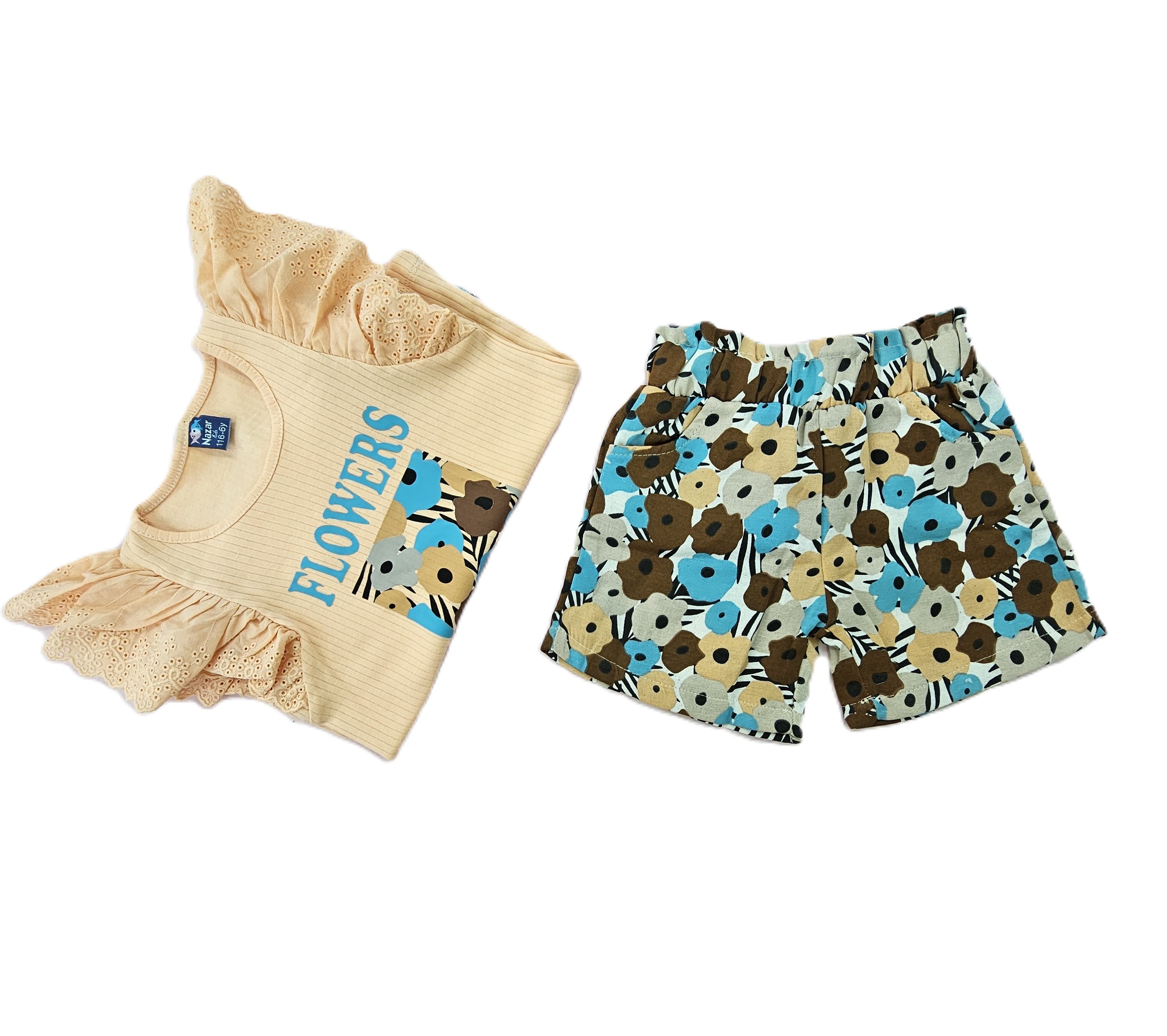 Nazar Kostum Femijesh me Dantelle tek Krahet