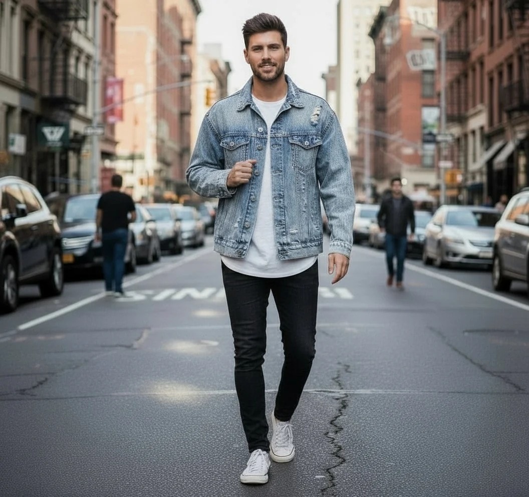 Xhakete Xhinse Meshkuj H&M Outlet/Denim Jacket