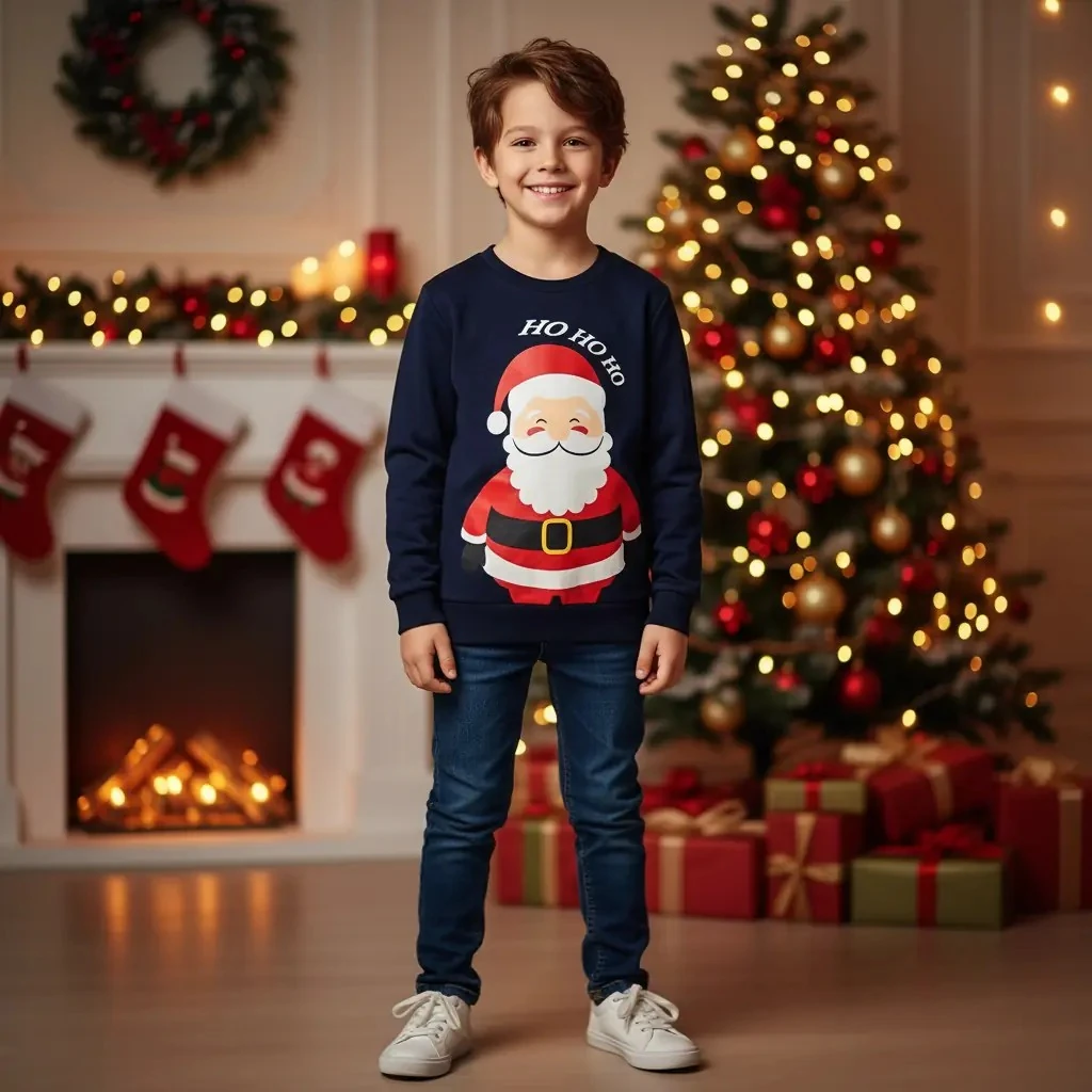 Bluze Femijesh me Motive Festive S.Hand Christmas Themed