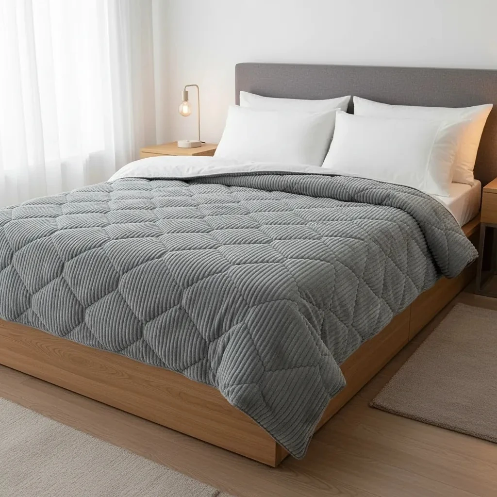 Jorgan Welsoft Tek 160x220cm Outlet Duvet - Gri e Hapur