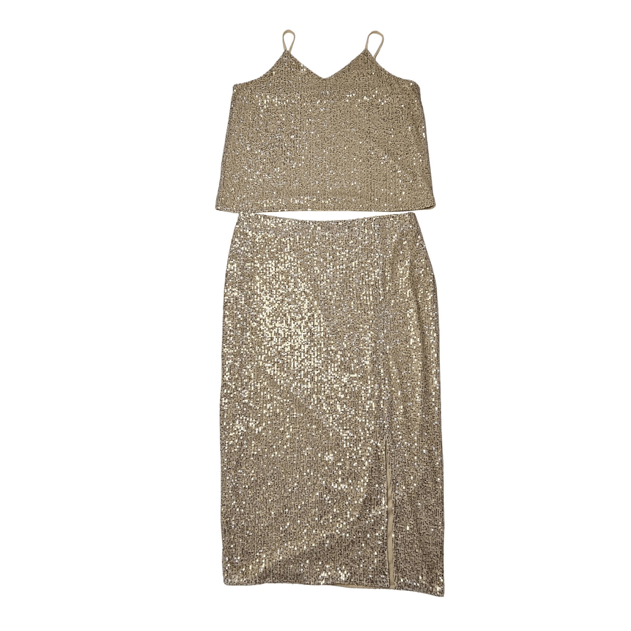 Kostum Femrash Ngjyre Gold me Temina S.Hand Set