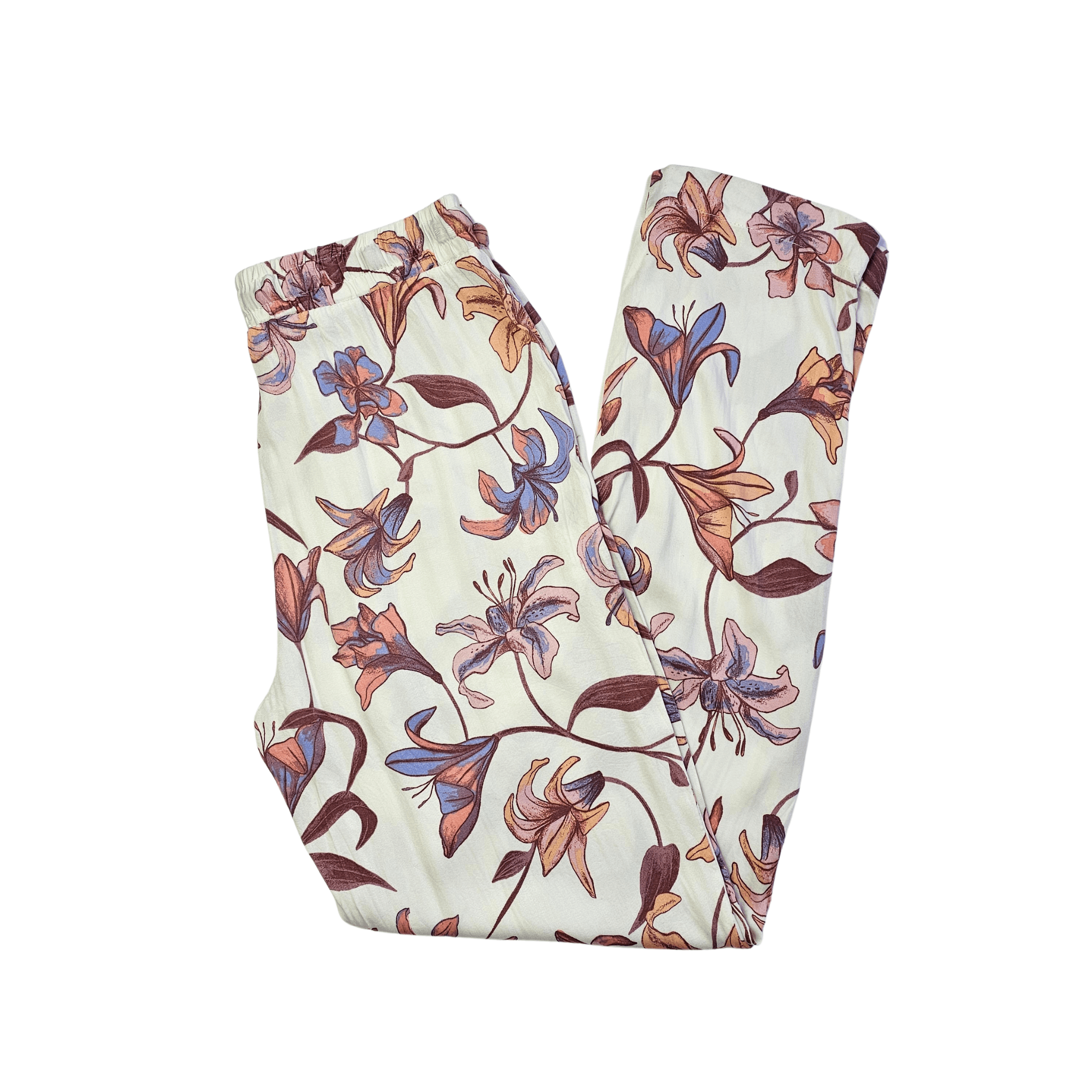Veshje Gjumi Tuta Ngjyre Puder me Dizajn Lule S.Hand/Sleeping Clothes
