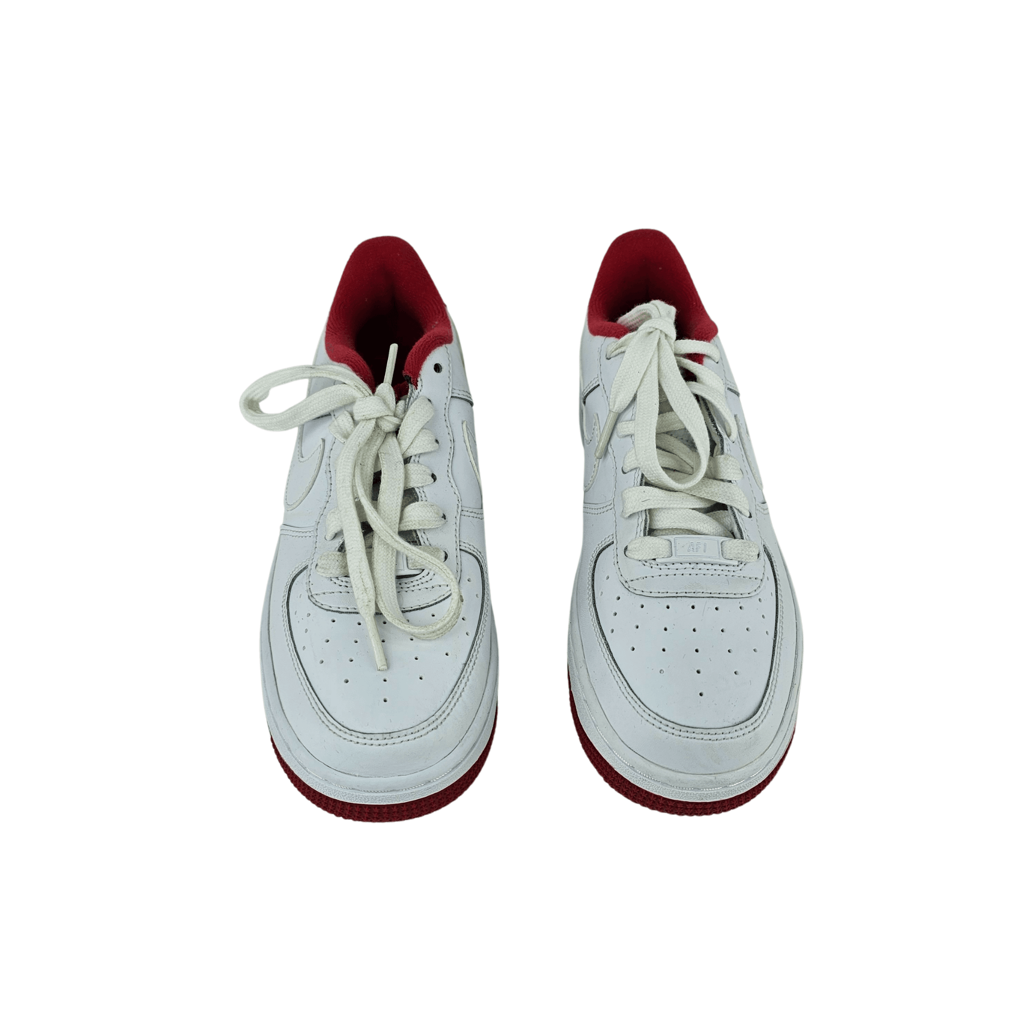 Atlete Femrash Air Nike Ngjyre te Bardha me Dizajn te Kuq S.Hand/Trainers