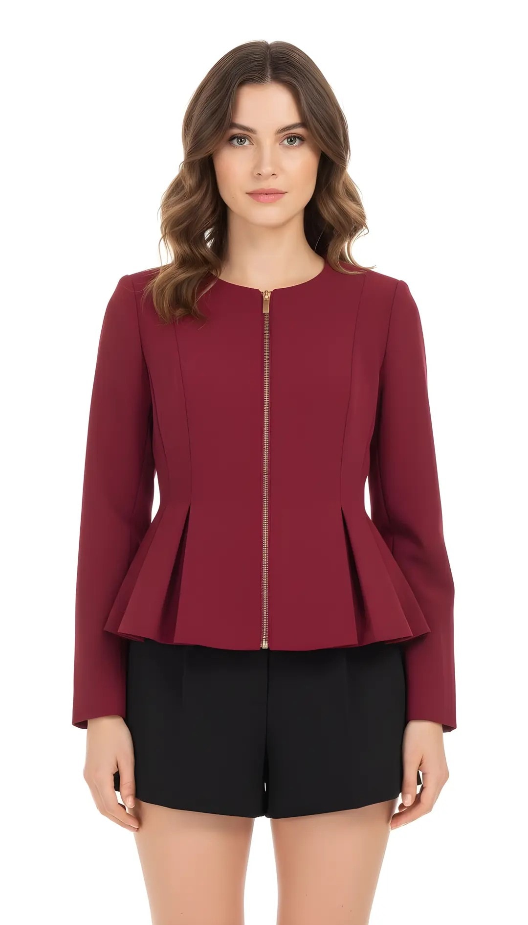 Xhakete Klasike Femrash Ngjyre Vishnje S.Hand/Classic Jacket