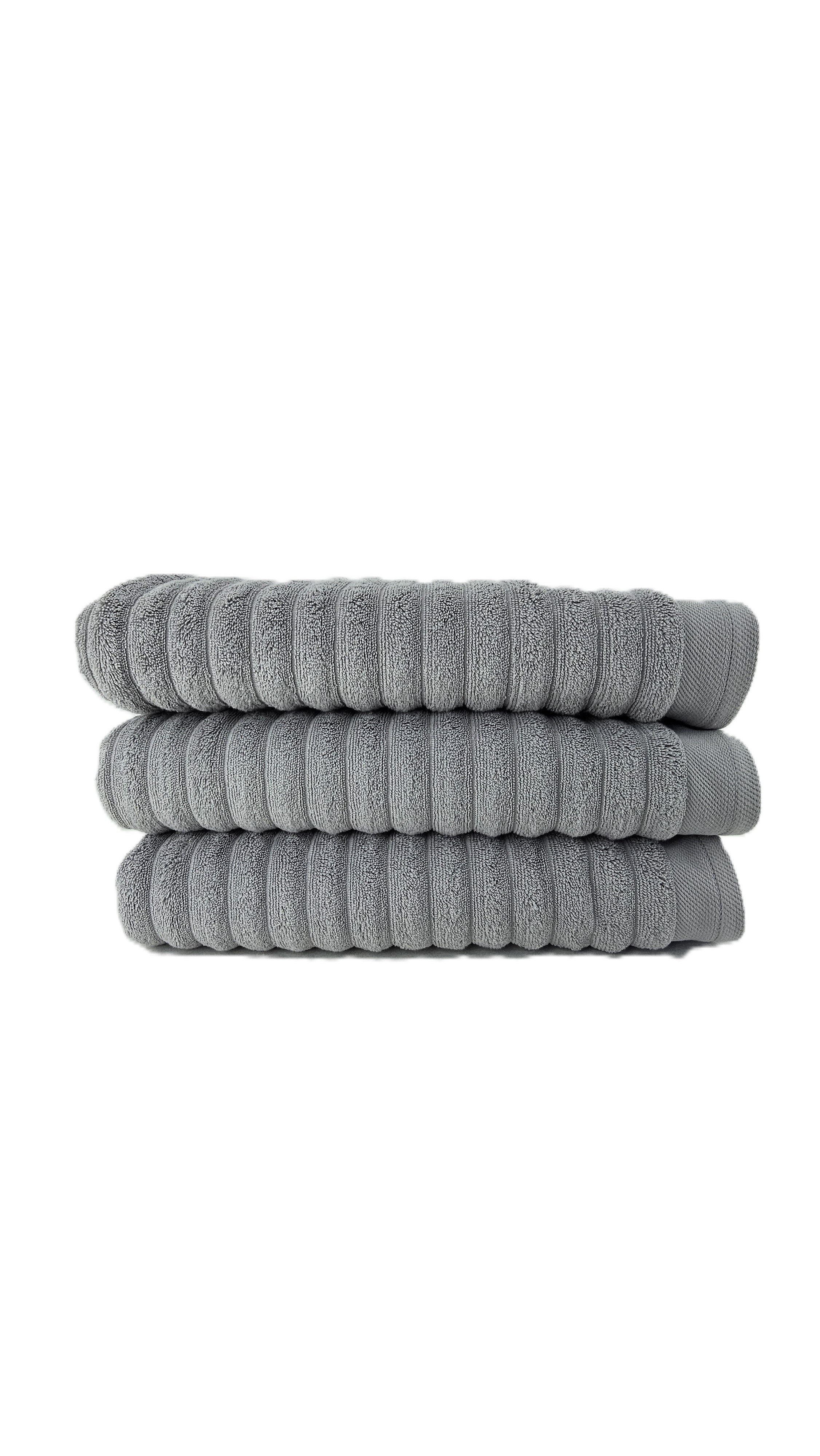 Peshqir Banje Trupi Gri Me Fasha 1 Cope 70x140 cm 550 gr