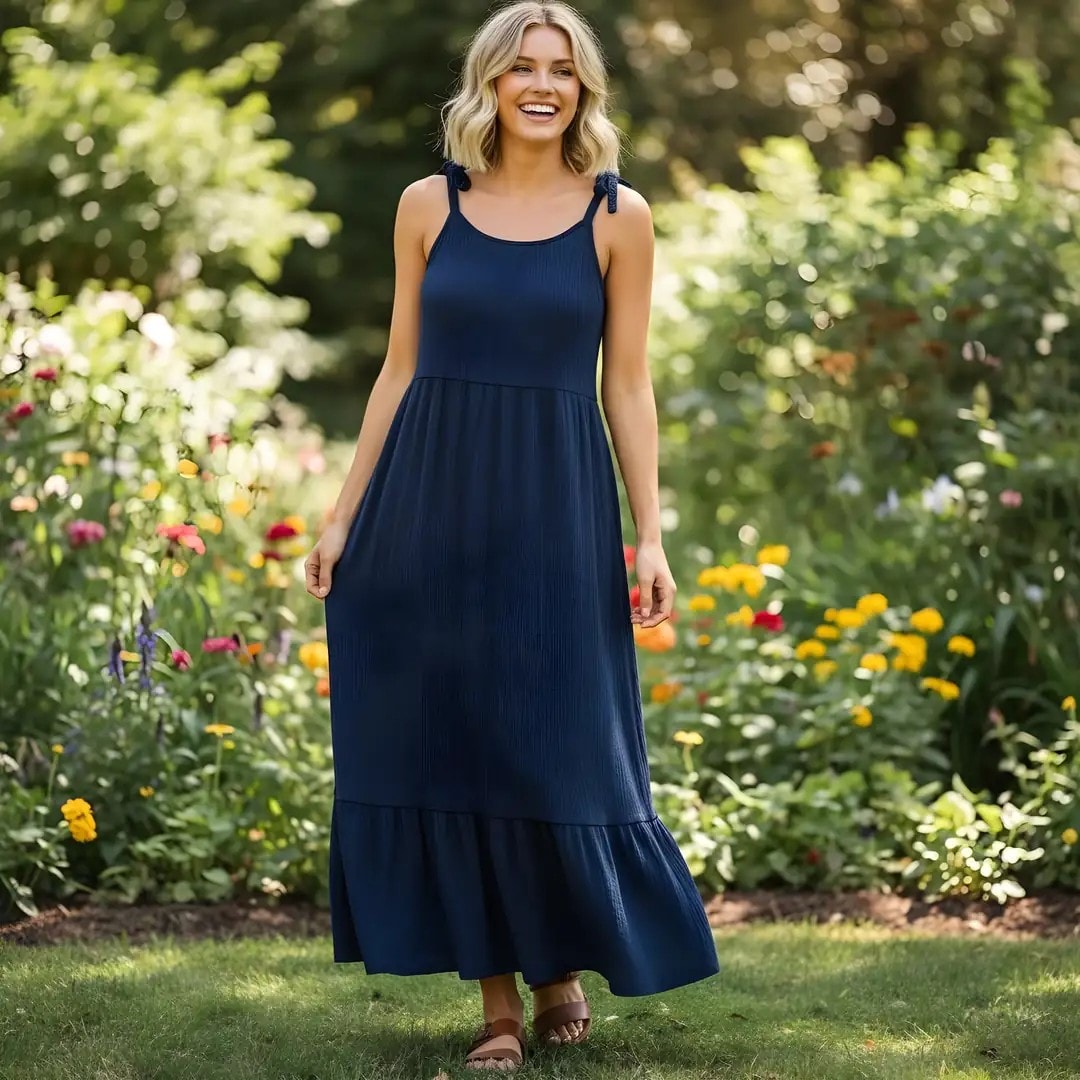 Fustan Femrash Esmara Ngjyre Blu i Erret Outlet/Dress