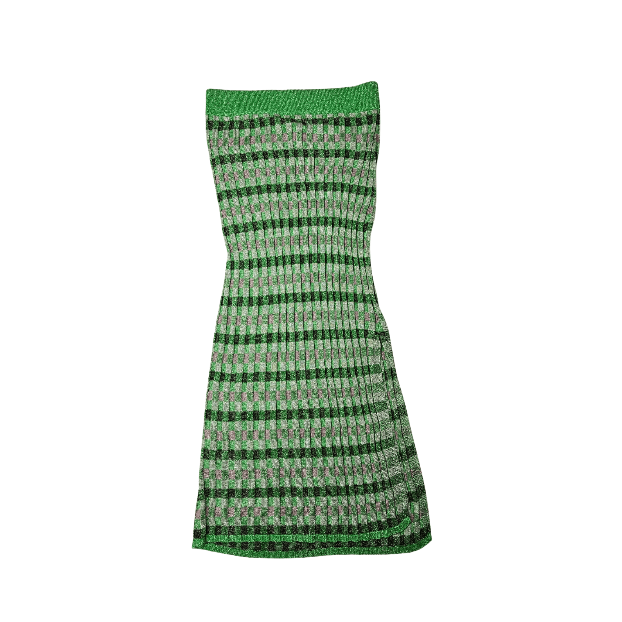 Fund Femrash MNG me Nuanca Jeshile dhe Xixa Outlet Women Skirt