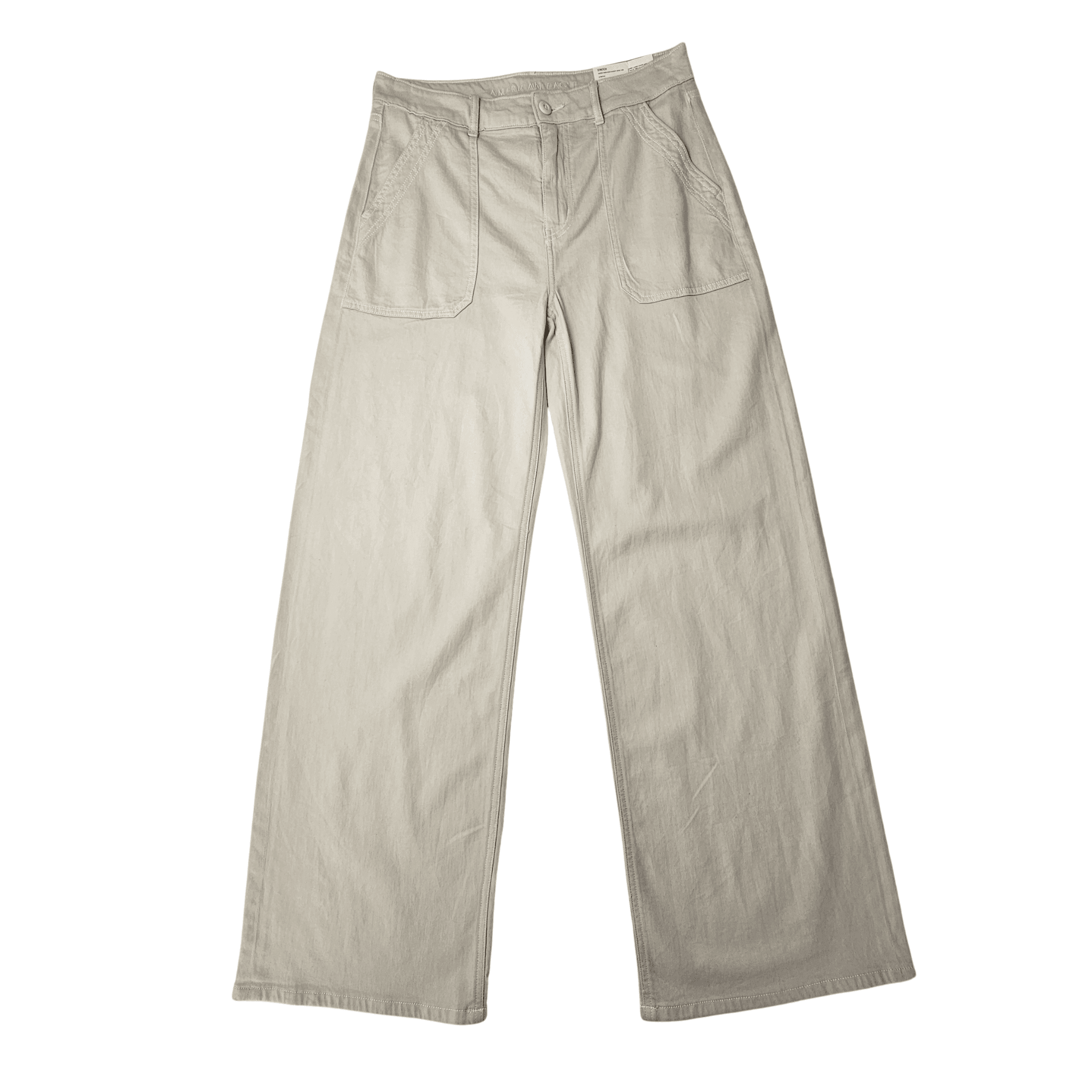 Pantallona Xhins Femrash American Eagle Ngjyre Bezhe e Hapur Outlet
