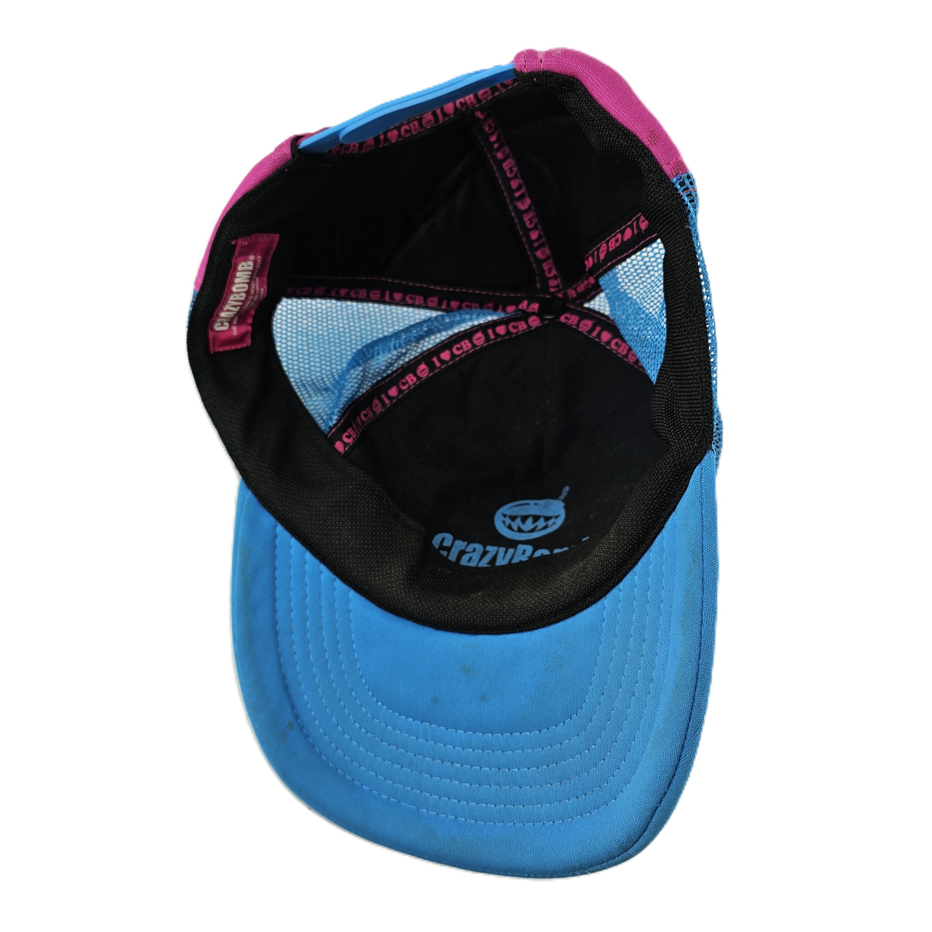 Kapele Femrash Crazybomb Ngjyre Blu me Dizajn Roze S.Hand/Hat