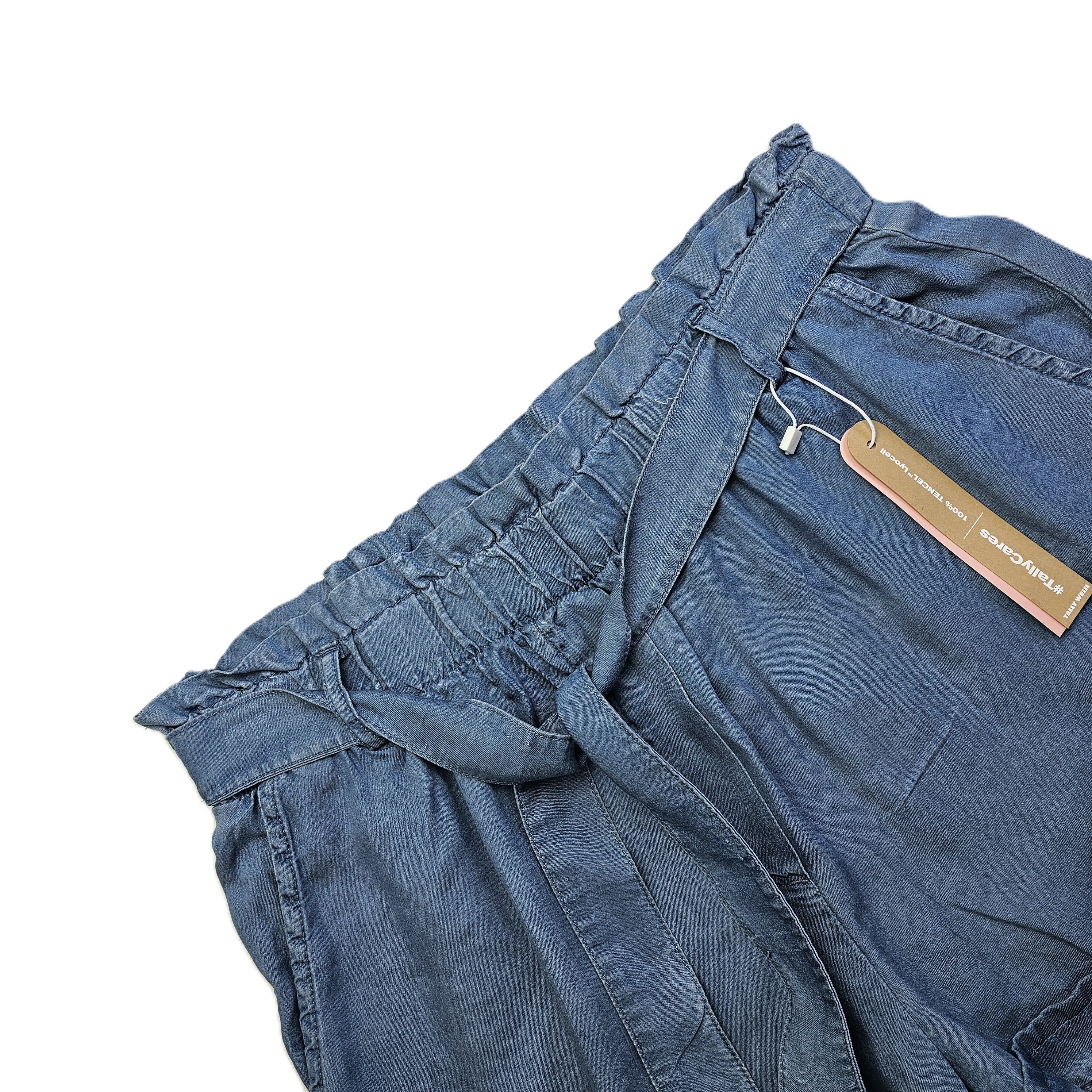 Pantallona te Shkurtra Femrash Tally Weijl Ngjyre Blu Xhins Outlet/Shorts