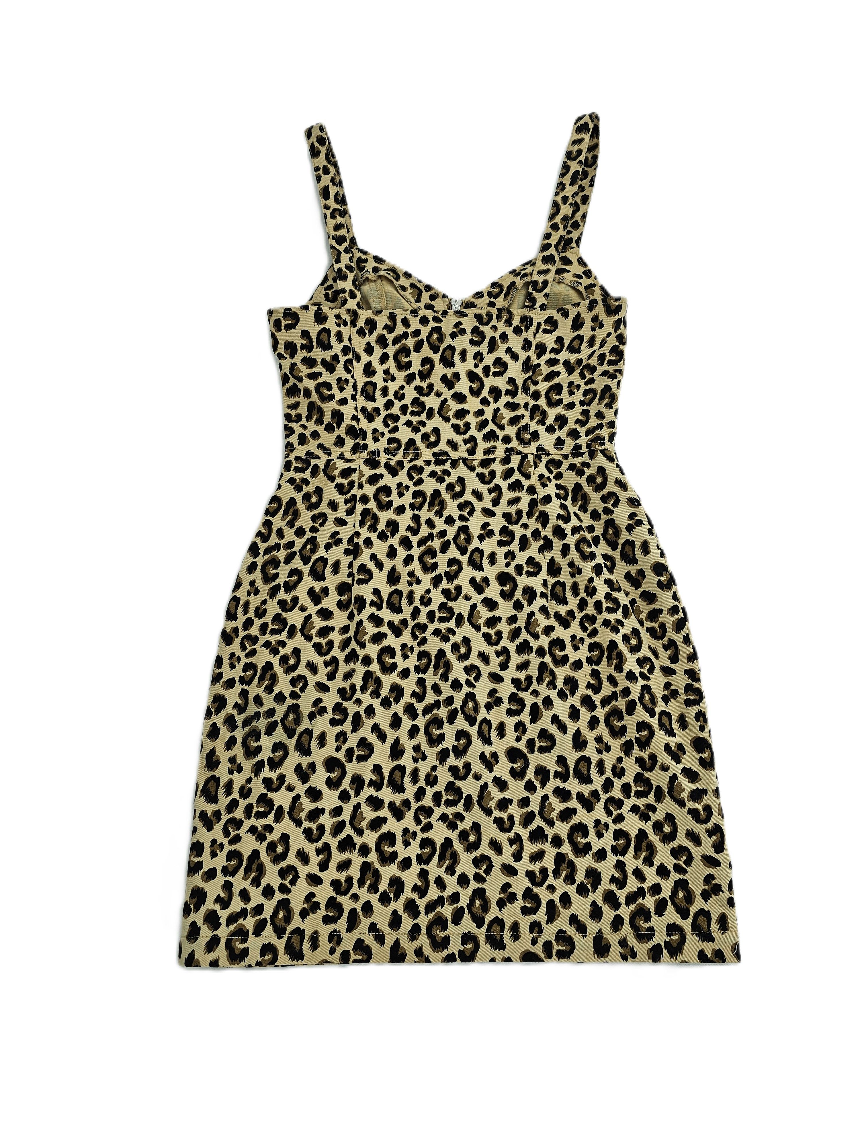 Fustan Para Me Zinxhir H&m Leopard S.Hand