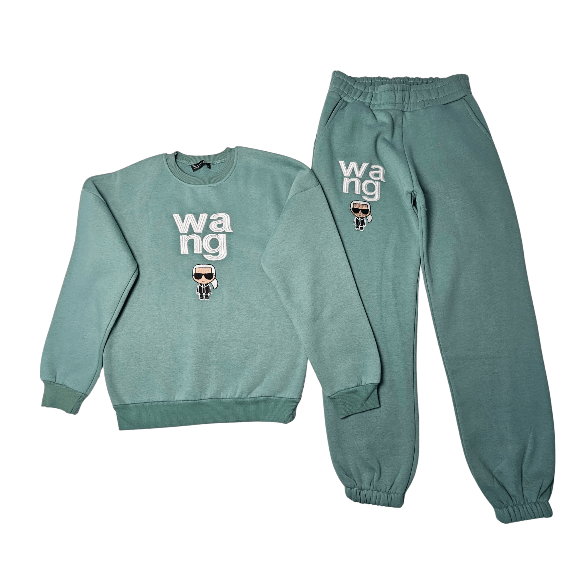 Kostum Sportiv Femrash Outlet Women's Sweatsuit Set  - Jeshile