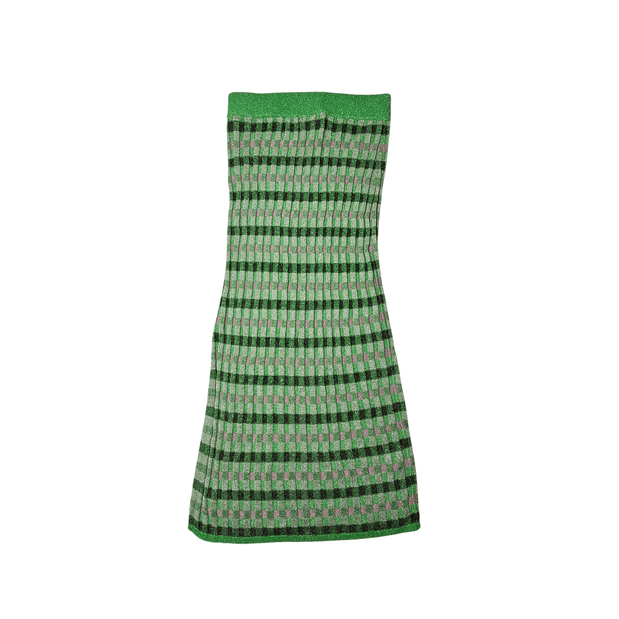 Fund Femrash MNG me Nuanca Jeshile dhe Xixa Outlet Women Skirt