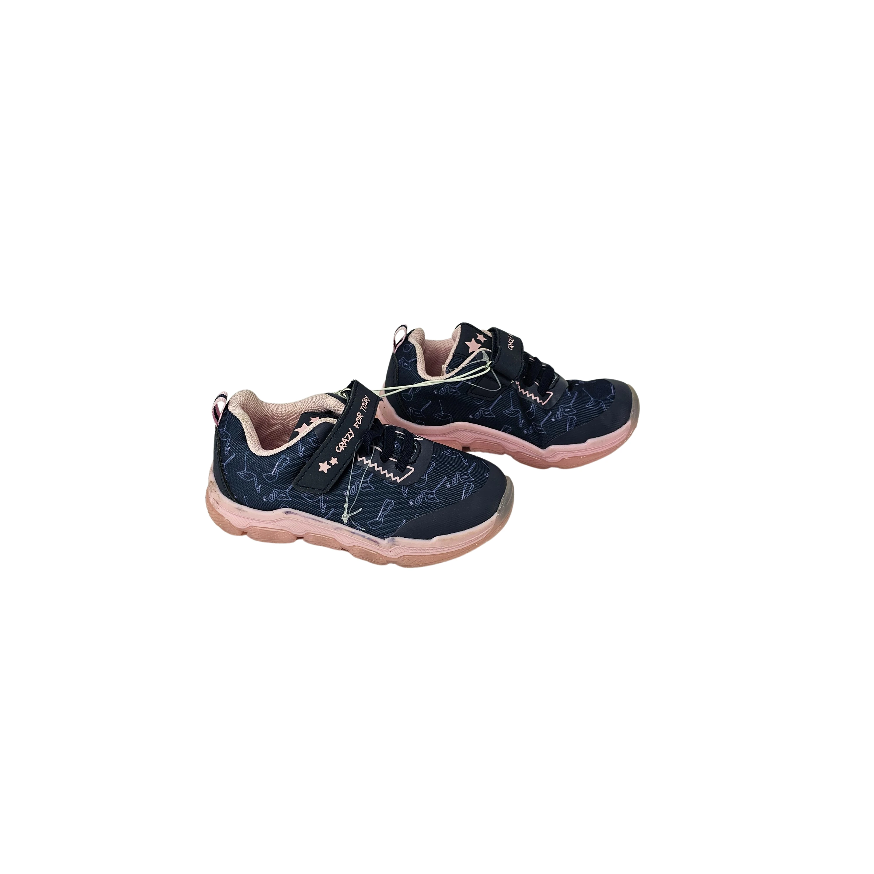 Atlete Femijesh Ngjyre Blu e Erret me Dizajn Roze Outlet Children's Shoes