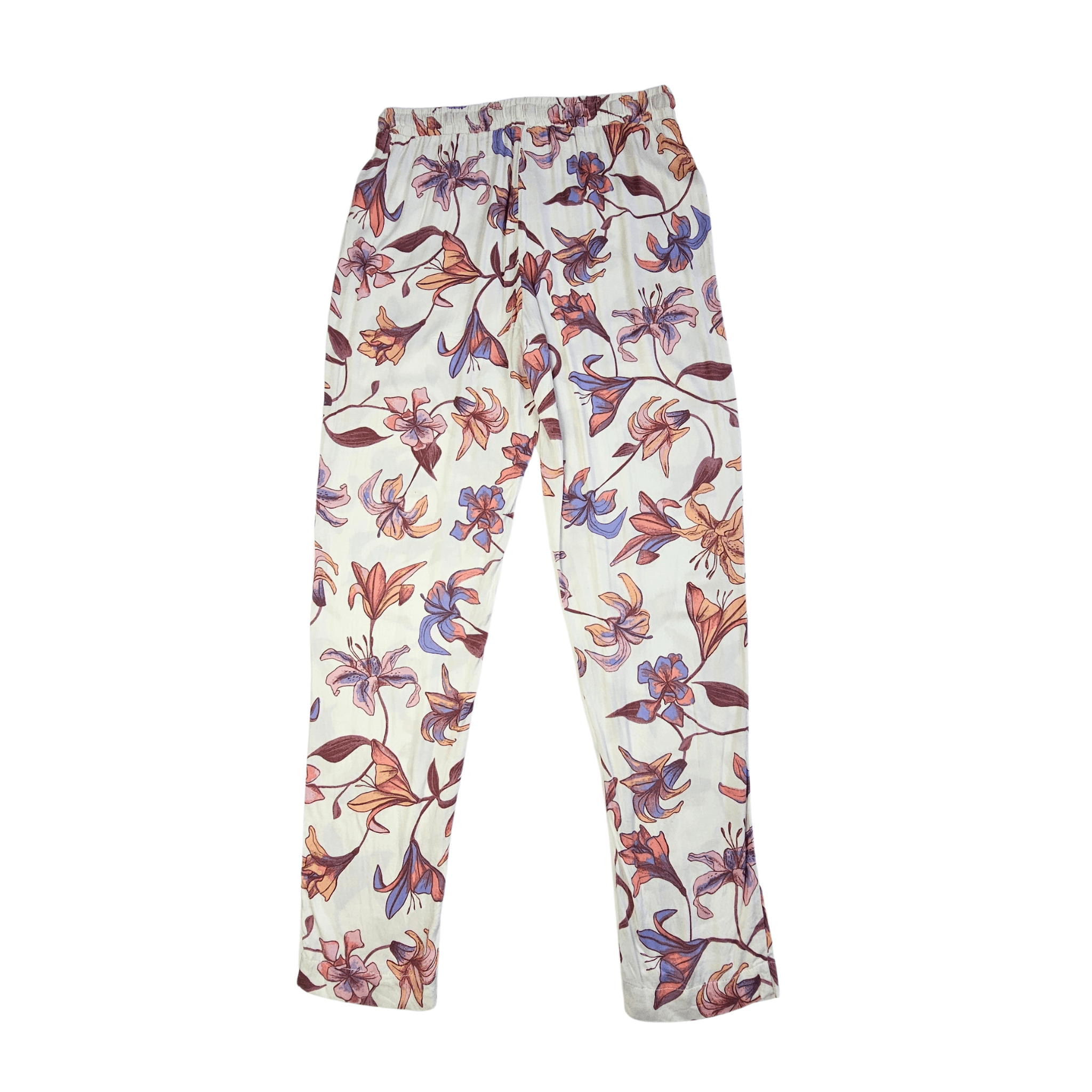 Veshje Gjumi Tuta Ngjyre Puder me Dizajn Lule S.Hand/Sleeping Clothes