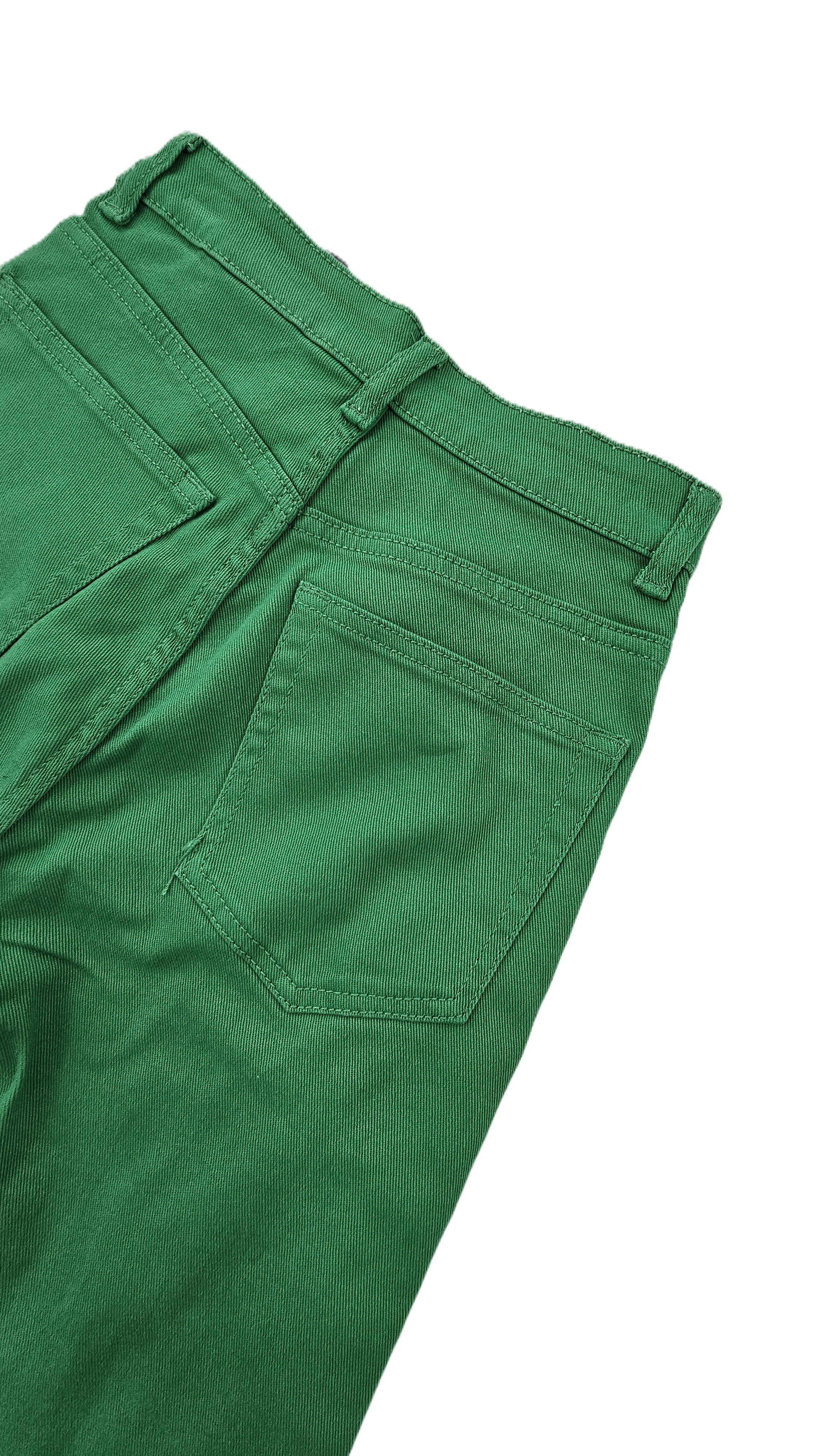 Pantallona Xhinse H&M Jeshile Stil Cowboy S.Hand