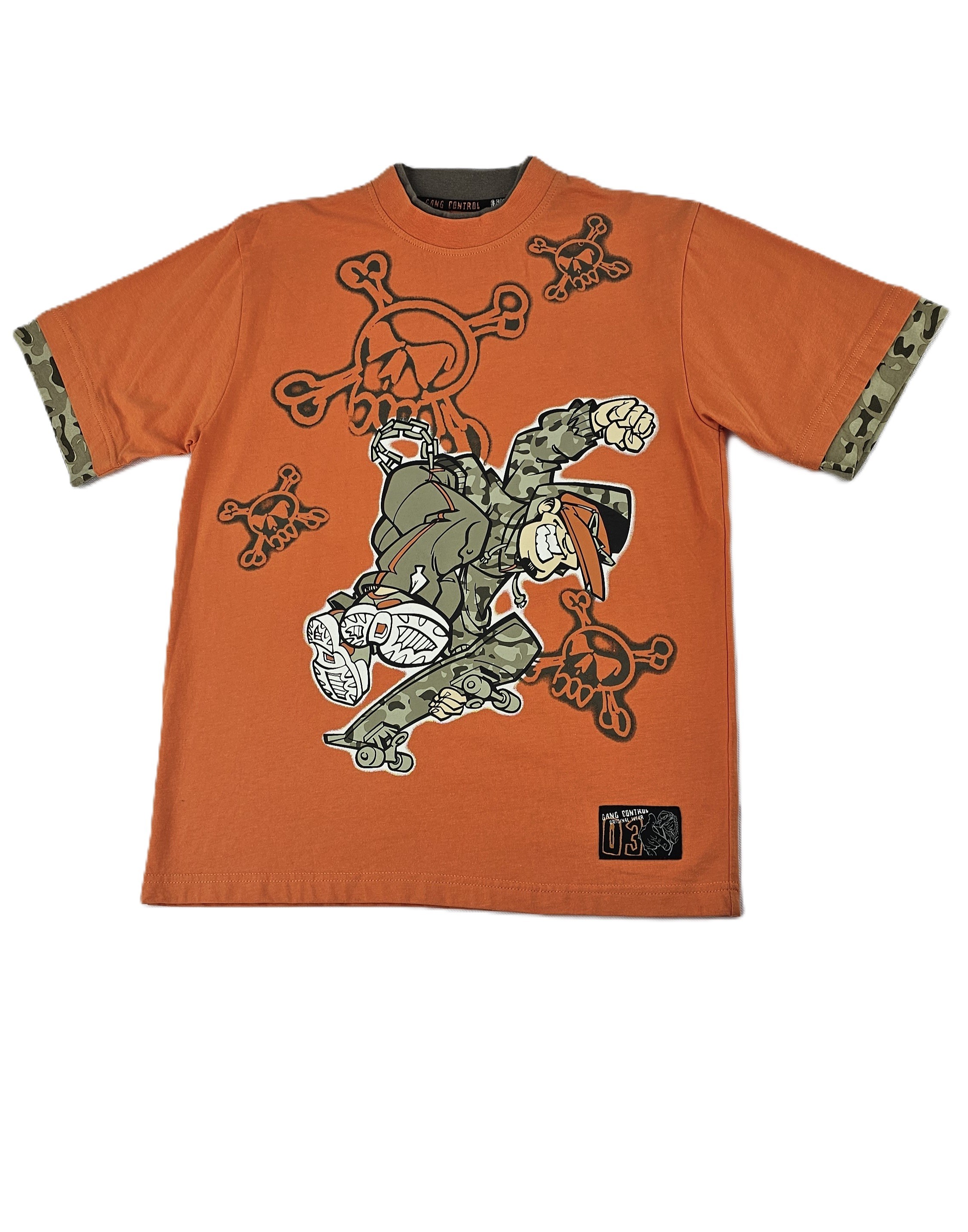 T-Shirt Portokalli me Anime S.Hand