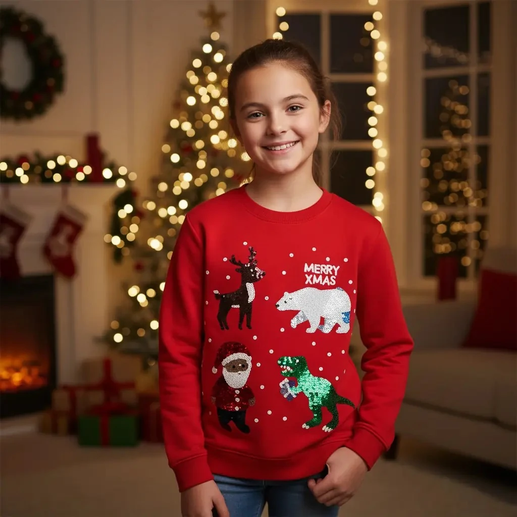 Bluze Femijesh me Motive Festive S.Hand Christmas Themed