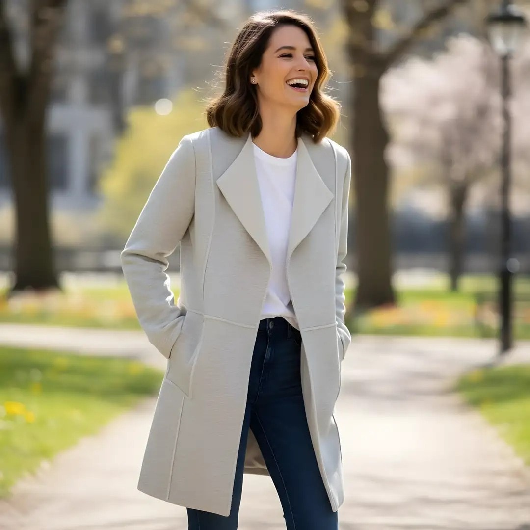 Xhakete Pellushi Femrash Tom Tailor Ngjyre Bezhe e Hapur S.Hand