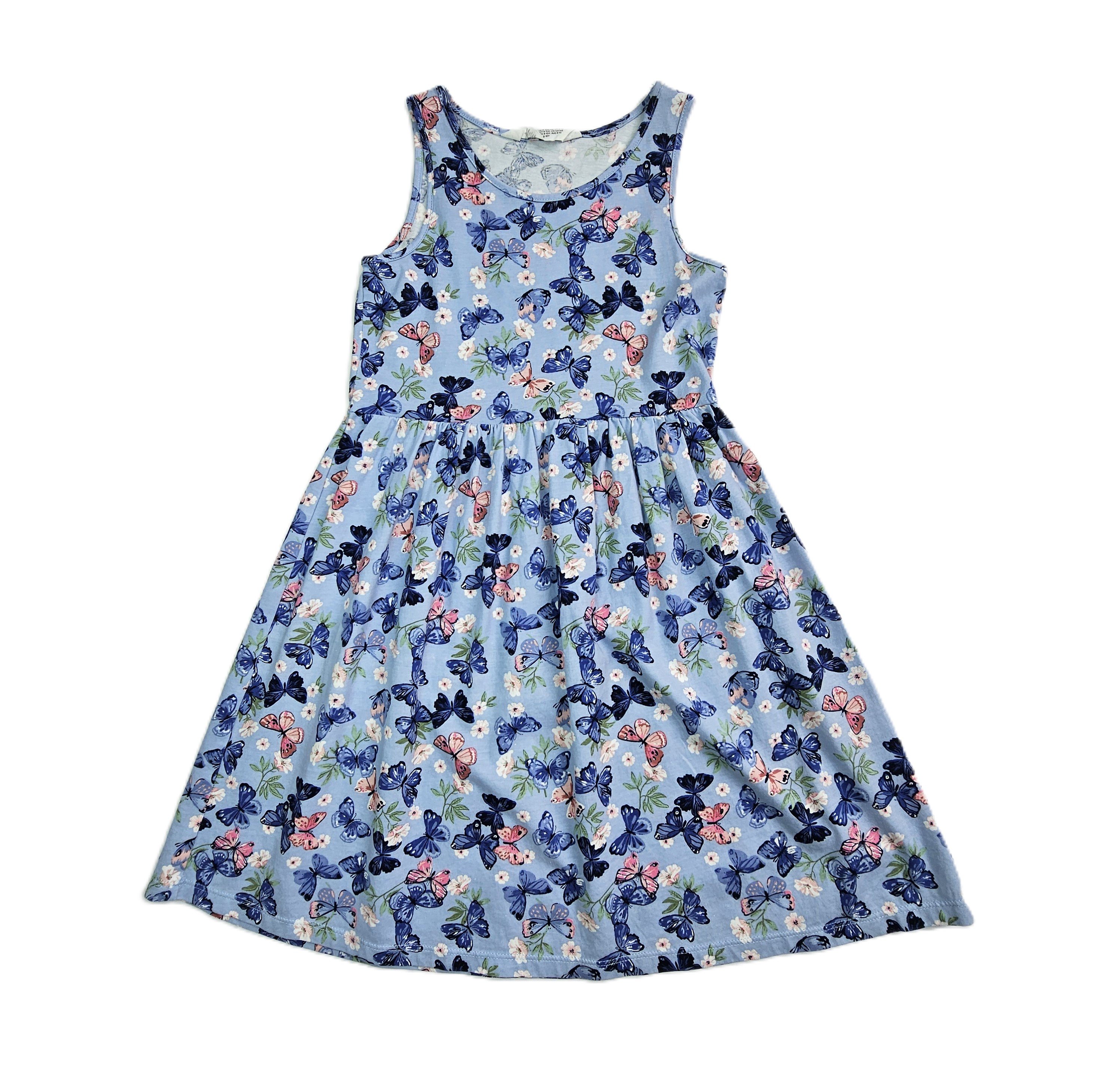 Fustan Femijesh  H&M Ngjyre Blu me Lule S.Hand/Dress