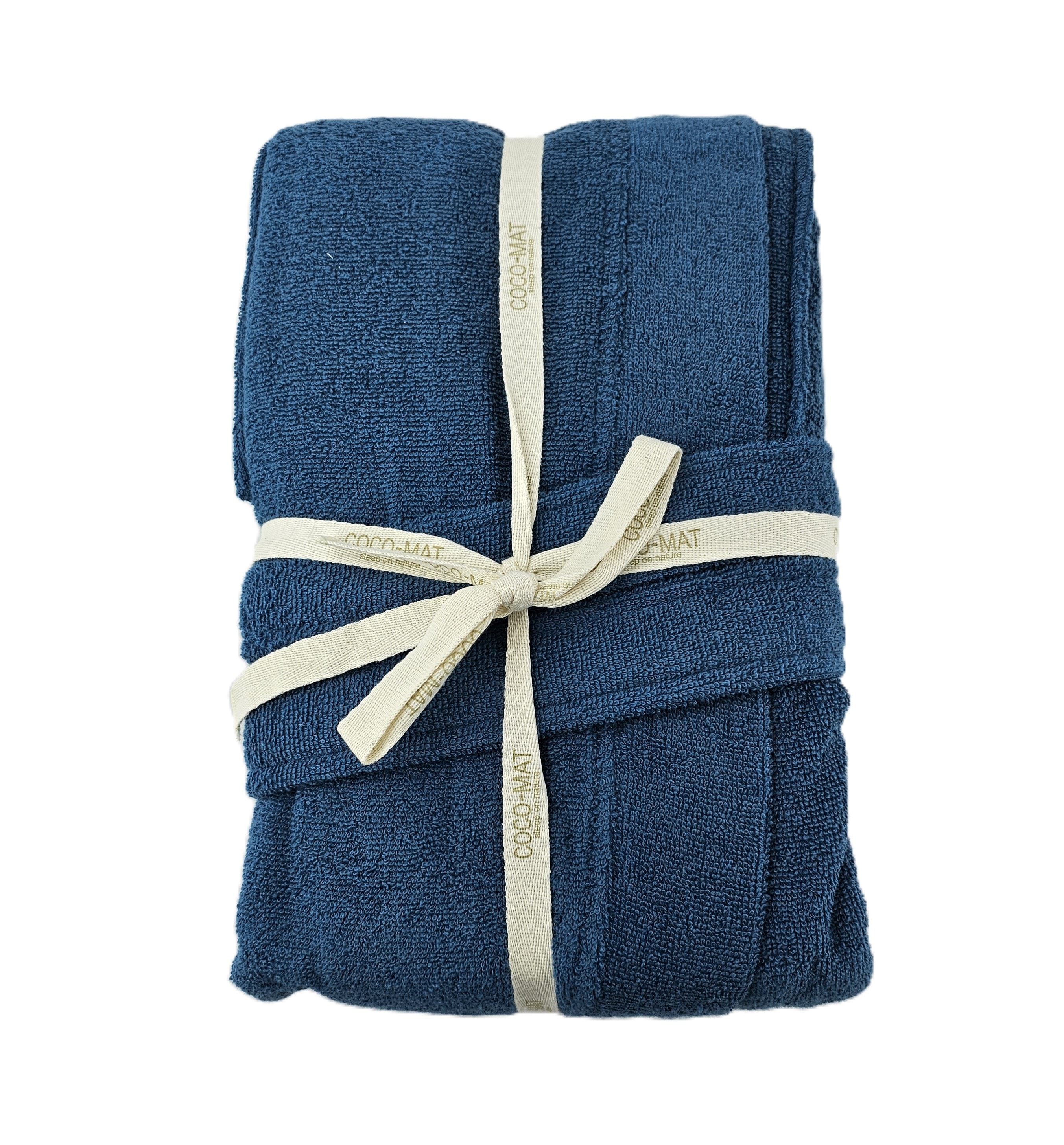 Robdishan 100 % Pambuk Outlet Bathrobe - Blu