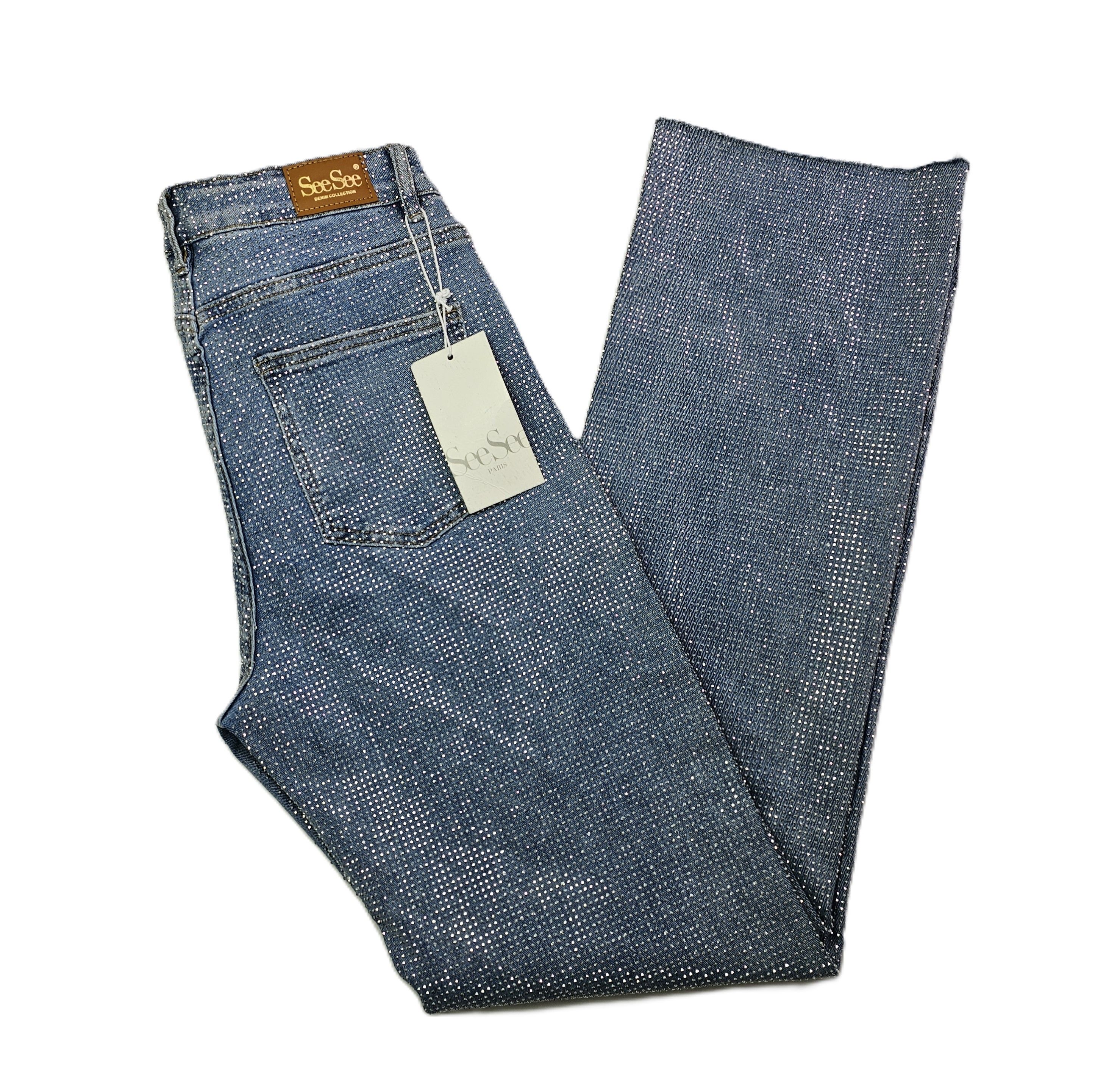 Pantallona Xhinse Femrash See See Paris me Gure Outlet/Jeans
