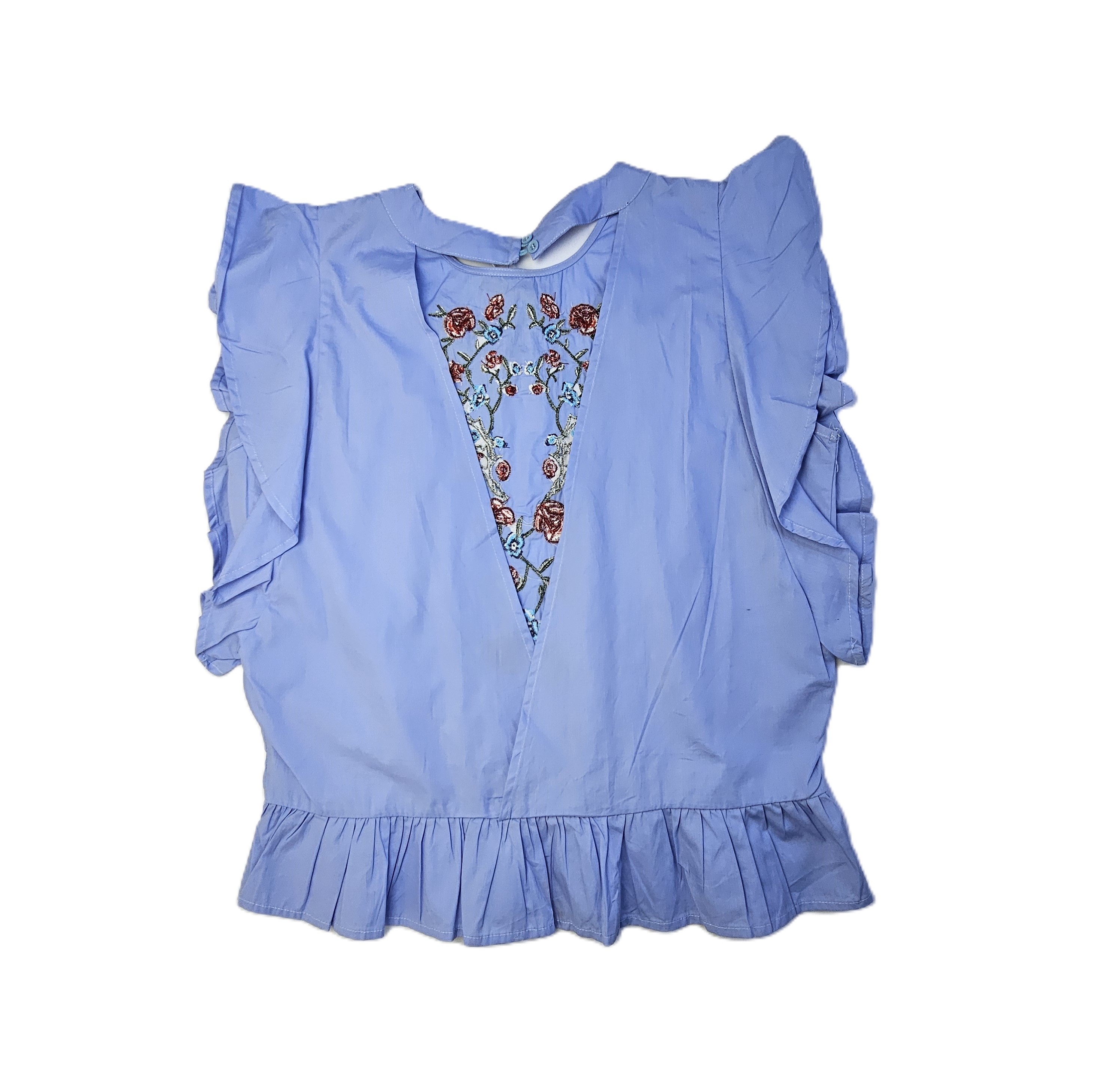 Bluze Femrash Ngjyre Blu me Lule Outlet/T-Shirt