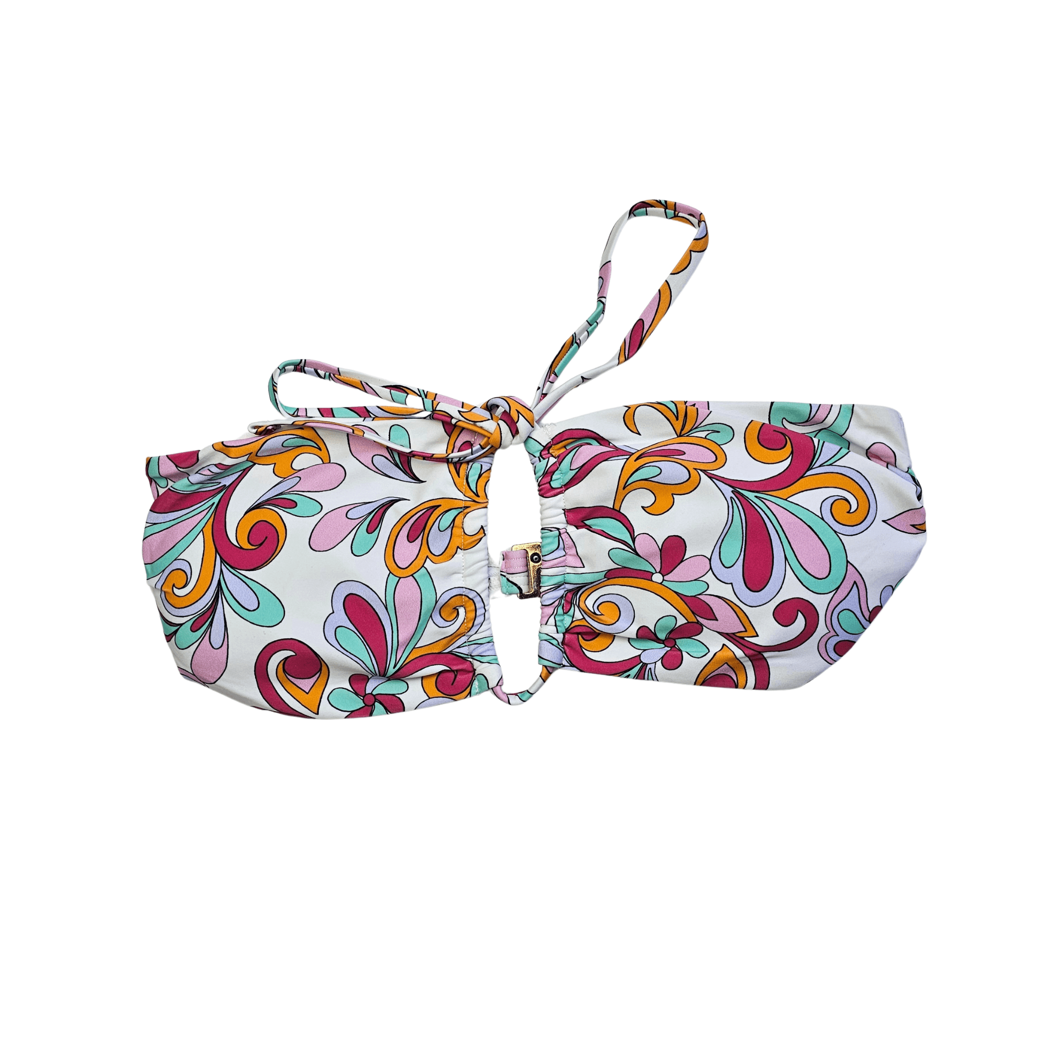 Rroba Banjo Recipeta New Look Ngjyre te Bardha me Dizajn Shumengjyresh Outlet/Beach Swimwear