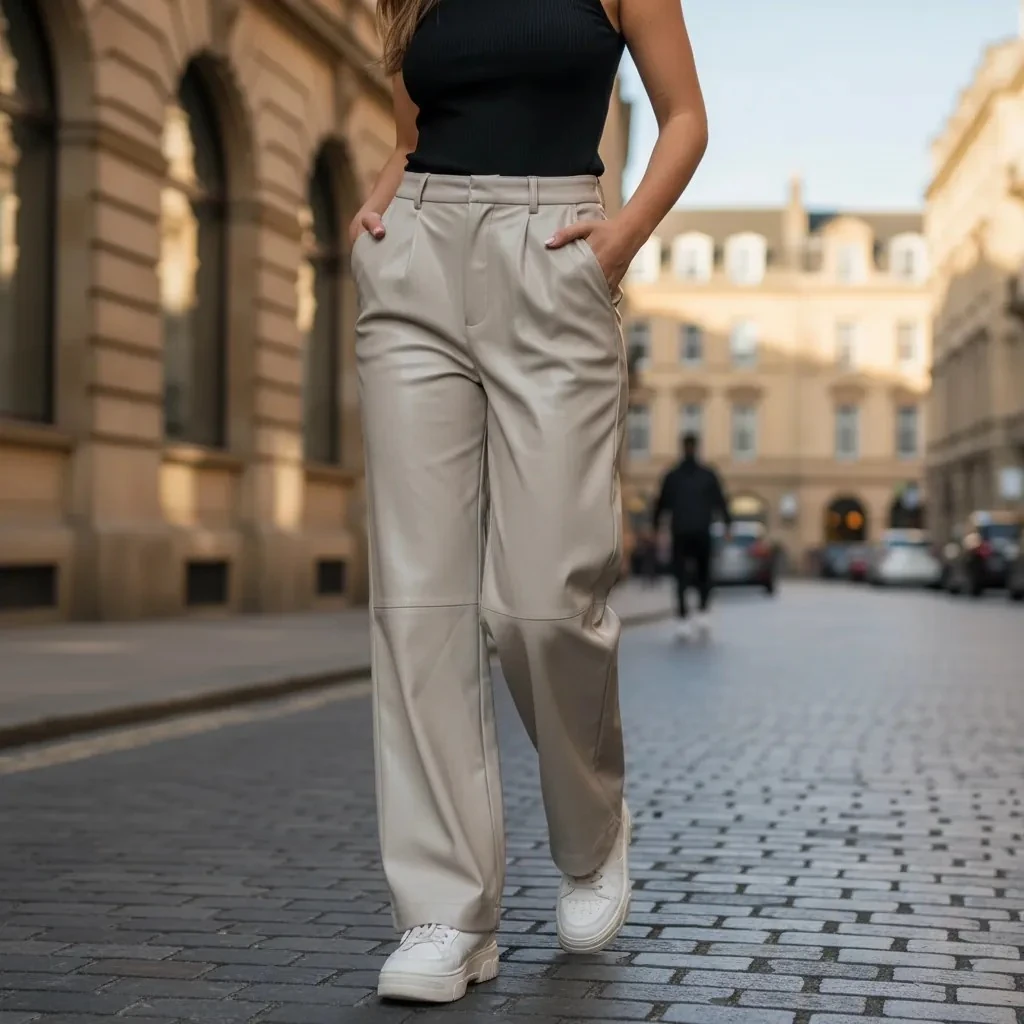 Pantallona Lekure Femrash Ngjyre Pana Outlet Women's Pants