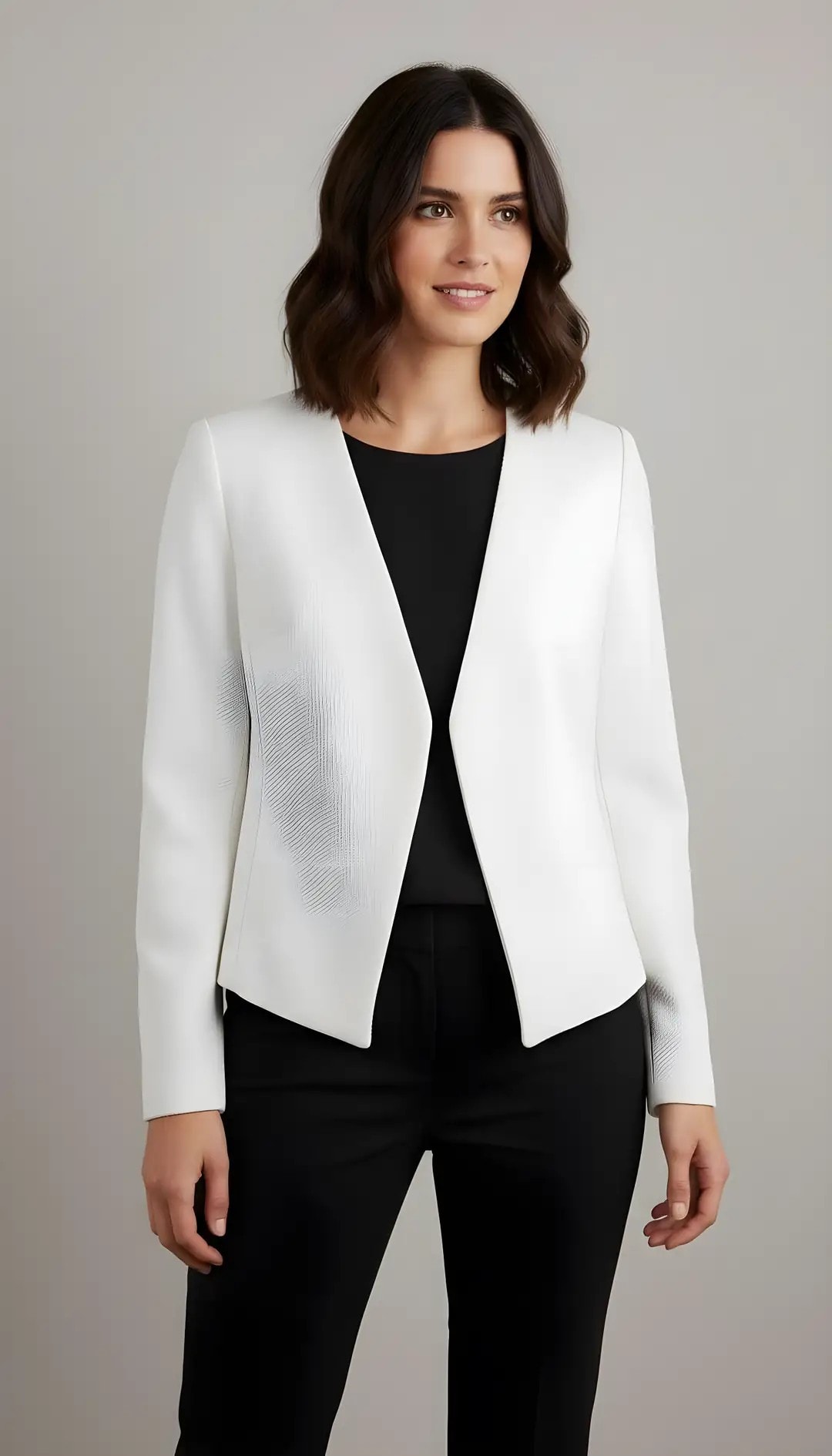 Xhakete Klasike Femrash Forever 21 Ngjyre e Bardhe S.Hand/Classic Jacket 