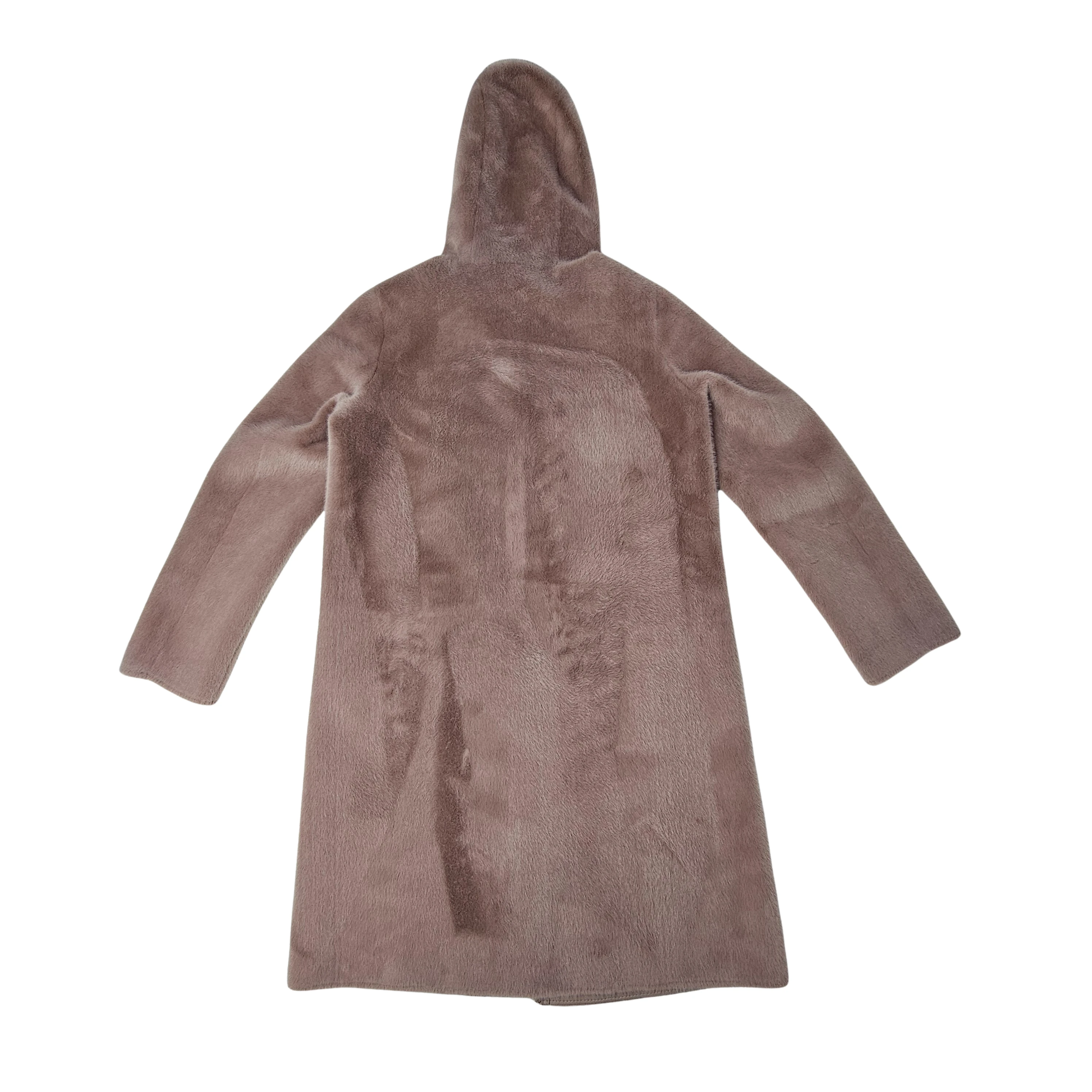 Xhup Femrash qe Vishet nga te dyja Anet Ngjyre Bezhe S.Hand Women's Coat 