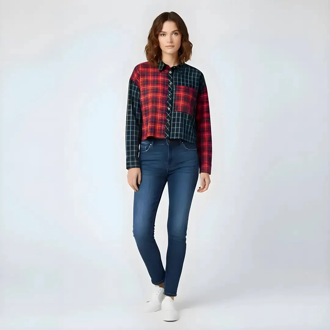 Kemishe Femrash Dizajn Abstrakt Shumengjyresh S.Hand Women's Shirt