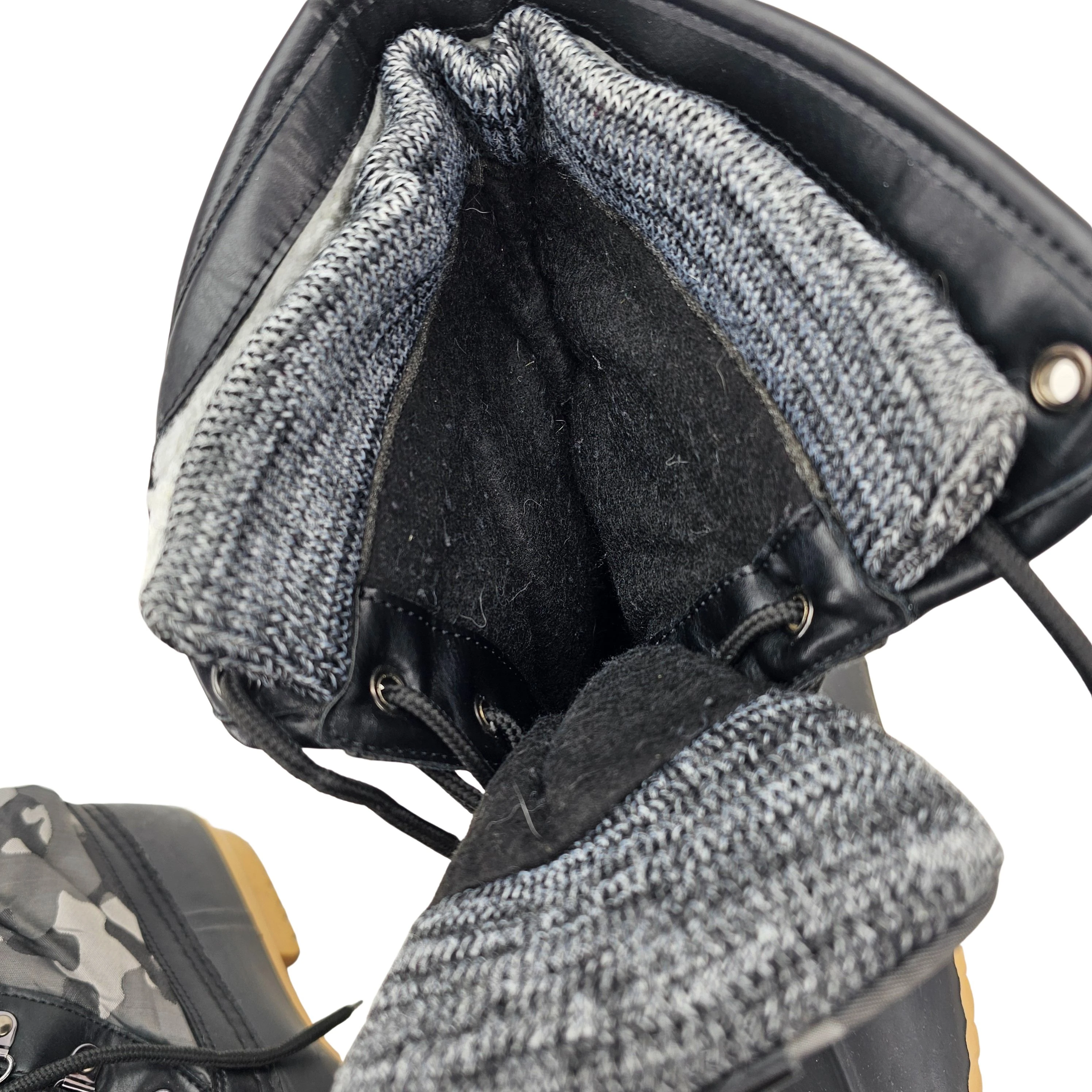 Cizme Femrash me Push Brenda Ngjyre Gri e Erret me Dizajn Ushtarak S.Hand Women's Boots