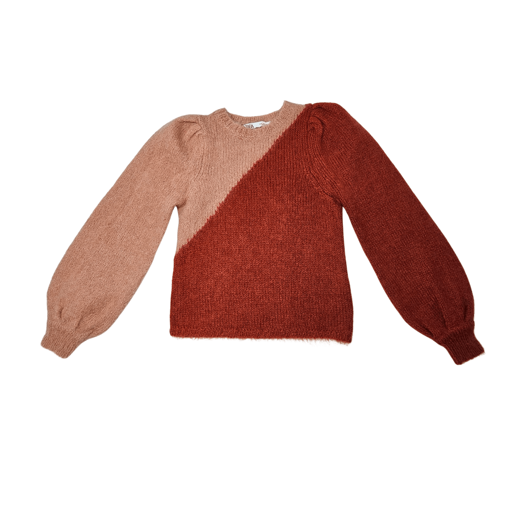 Pulover Femrash Zara Ngjyre Roze me Portokalli S.Hand