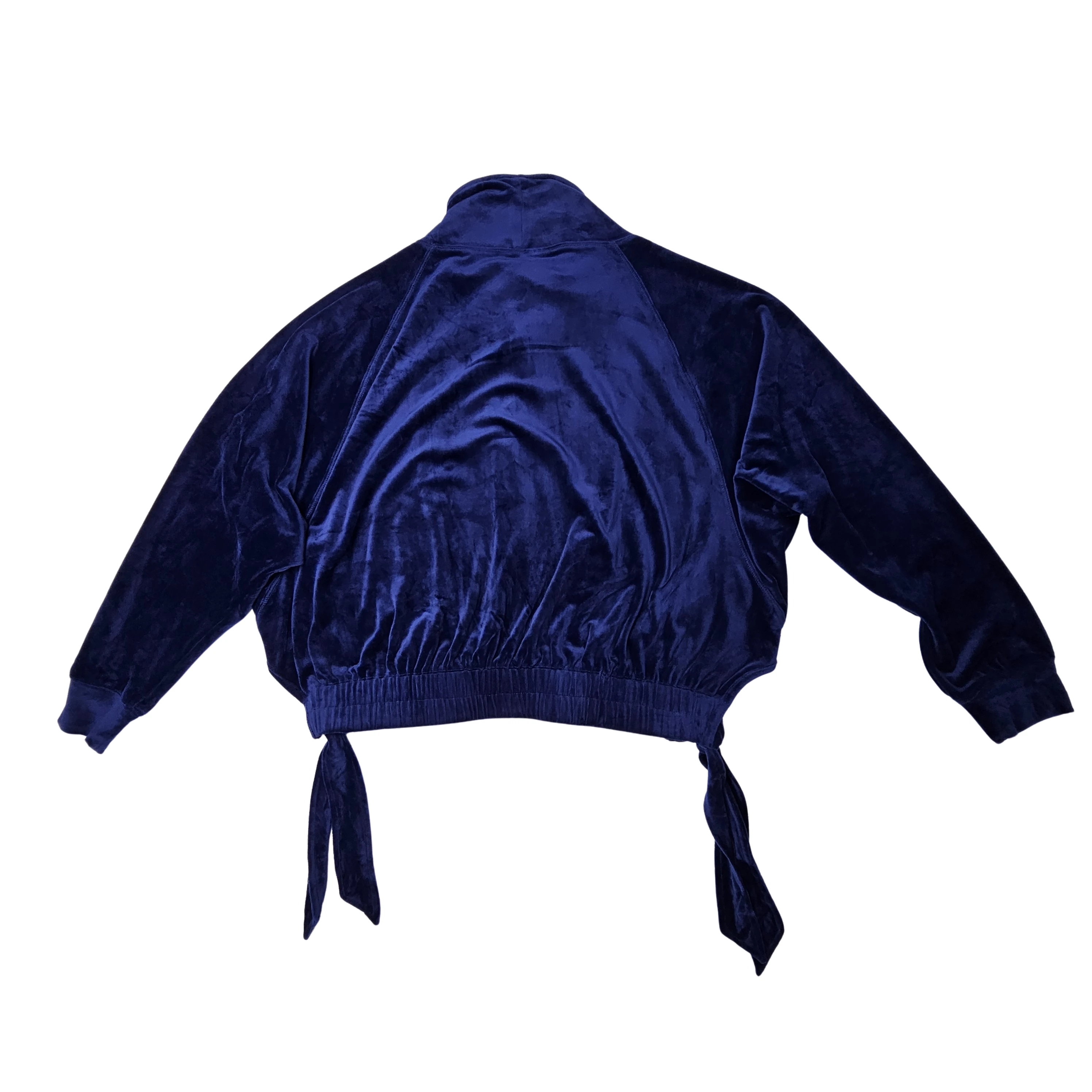 Bluze Femrash Velvet Ngjyre Blu e Erret Outle Women's Velvet T Shirt