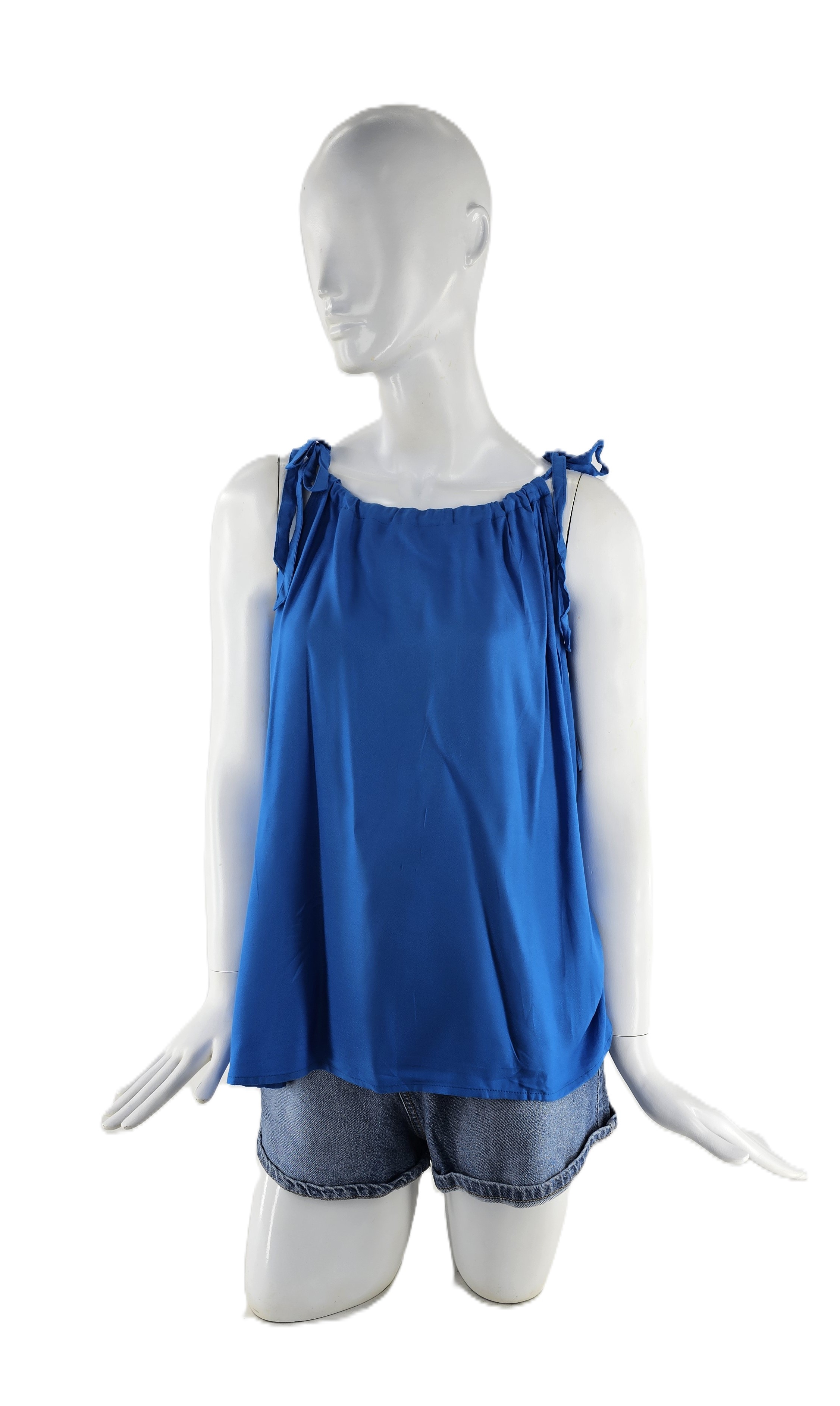 Kanatjere Femrash Ngjyre Blu Outlet/Crop Top
