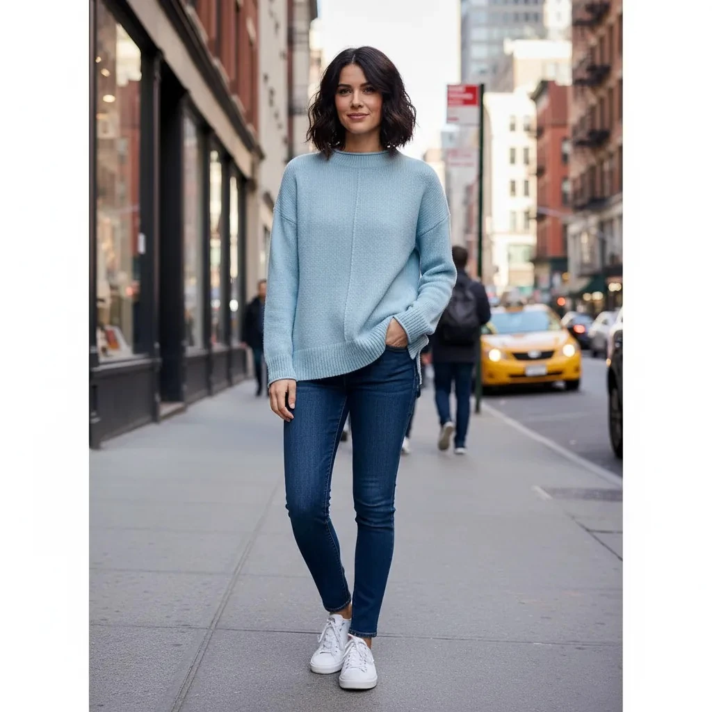 Pulover Femrash Ngjyre Bojeqielli Outlet Women's Sweater